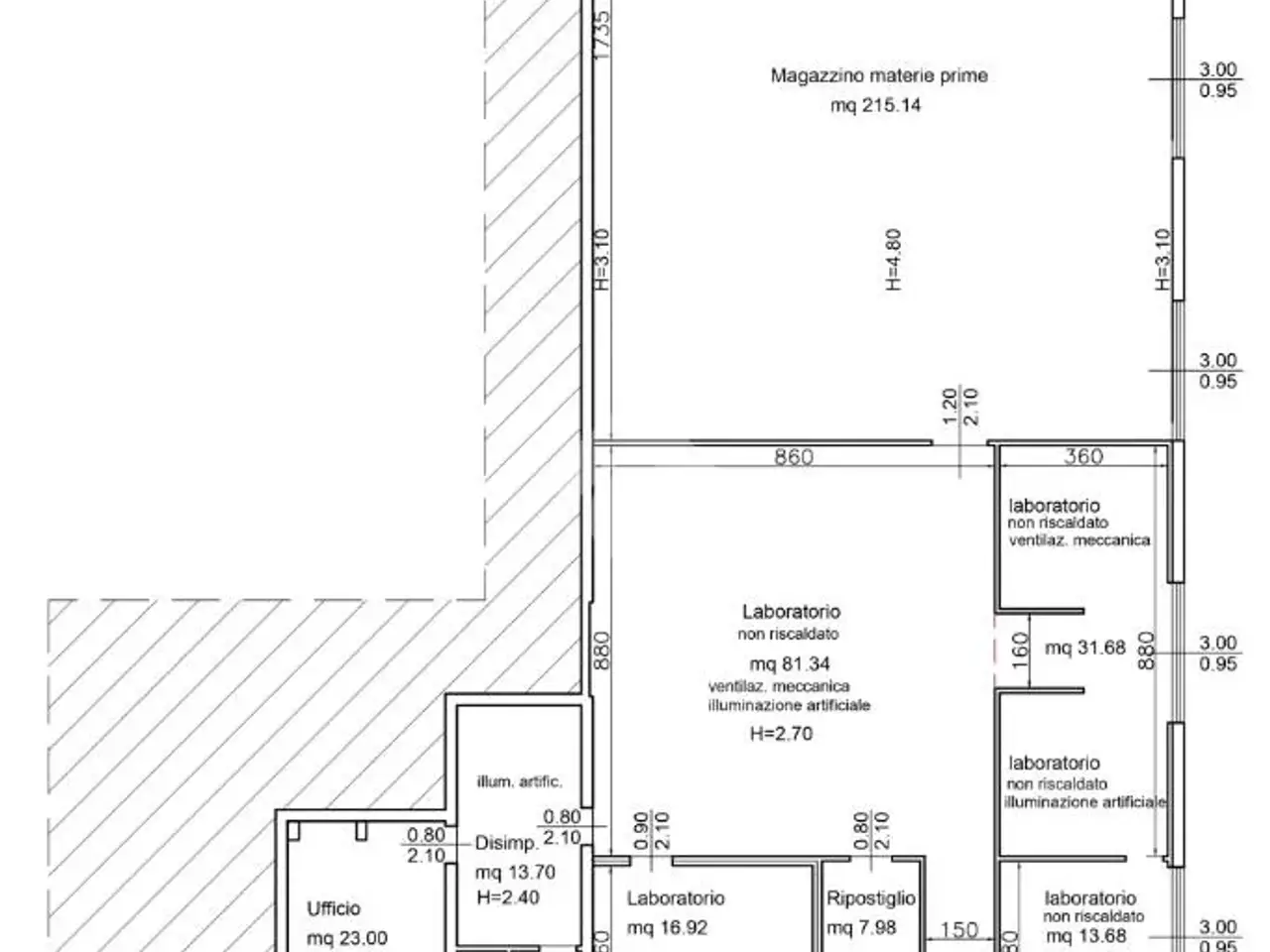 Capannone in Via Campi Grandi 16, Prevalle, {3} - Planimetria 1