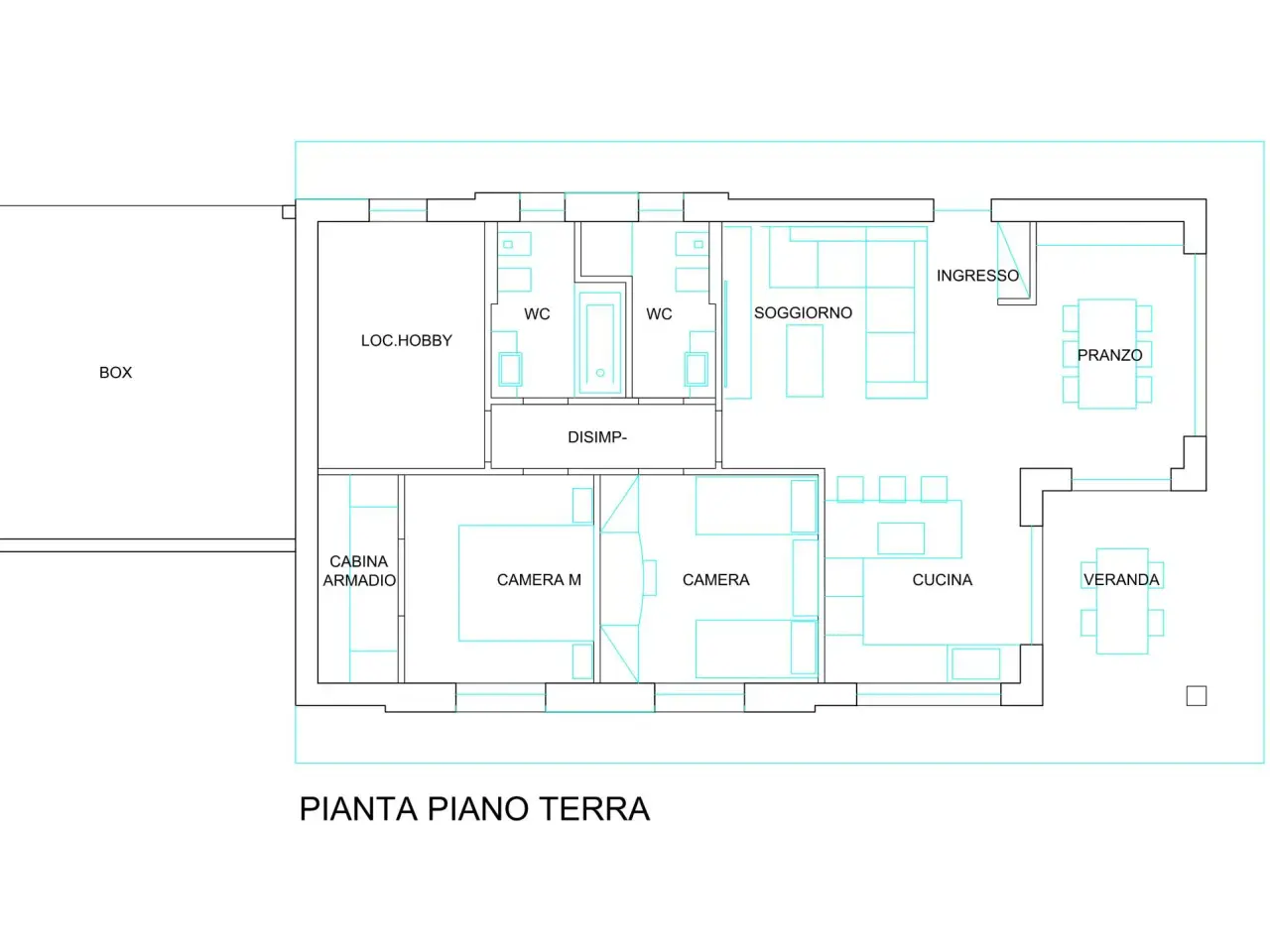 Villa in vendita, Via Pietro Pedolazzi, Gravellona Toce - Planimetria 1