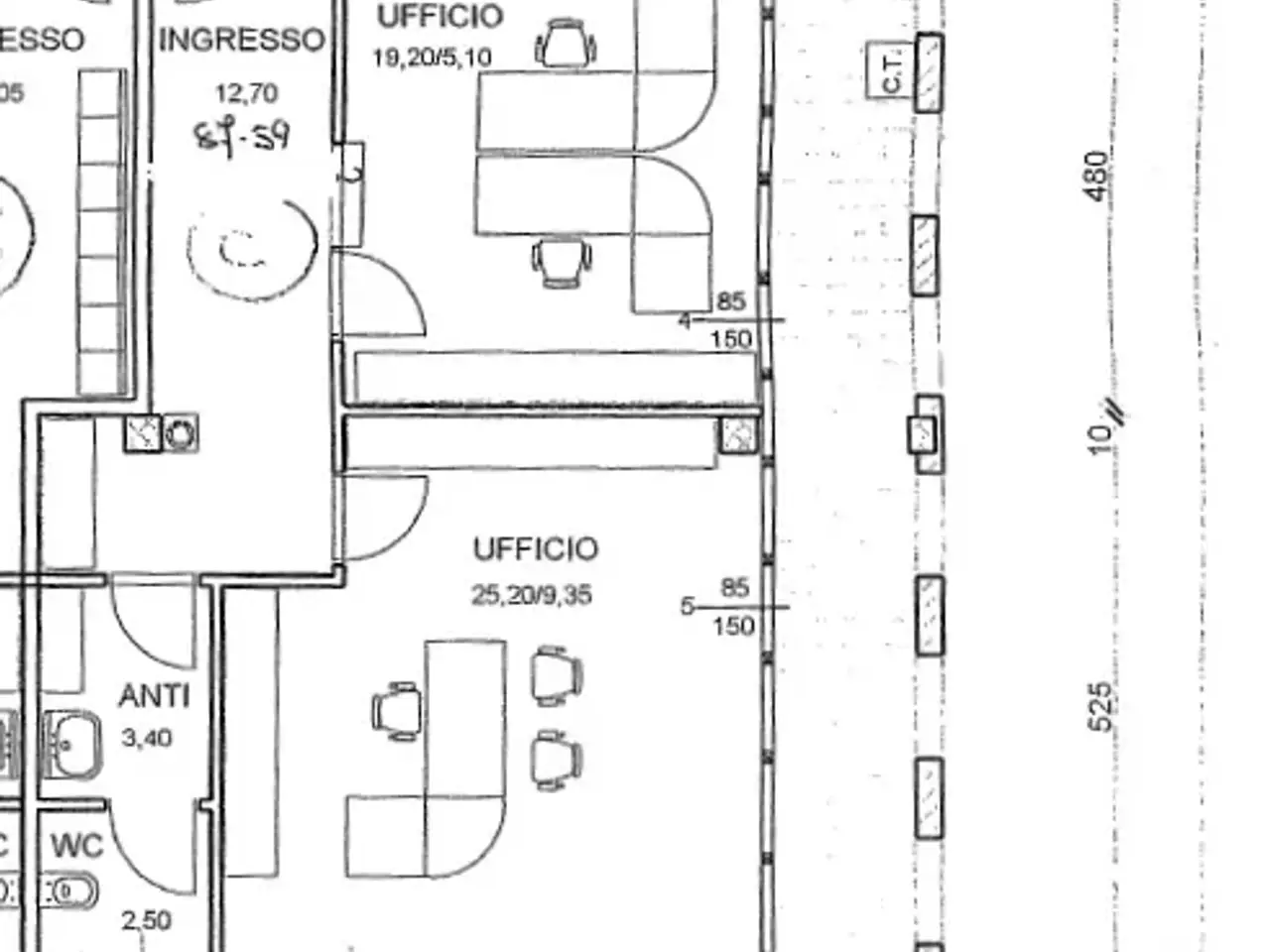Ufficio in Via Campo di Pozzo, San Felice Sul Panaro, {3} - Planimetria 1