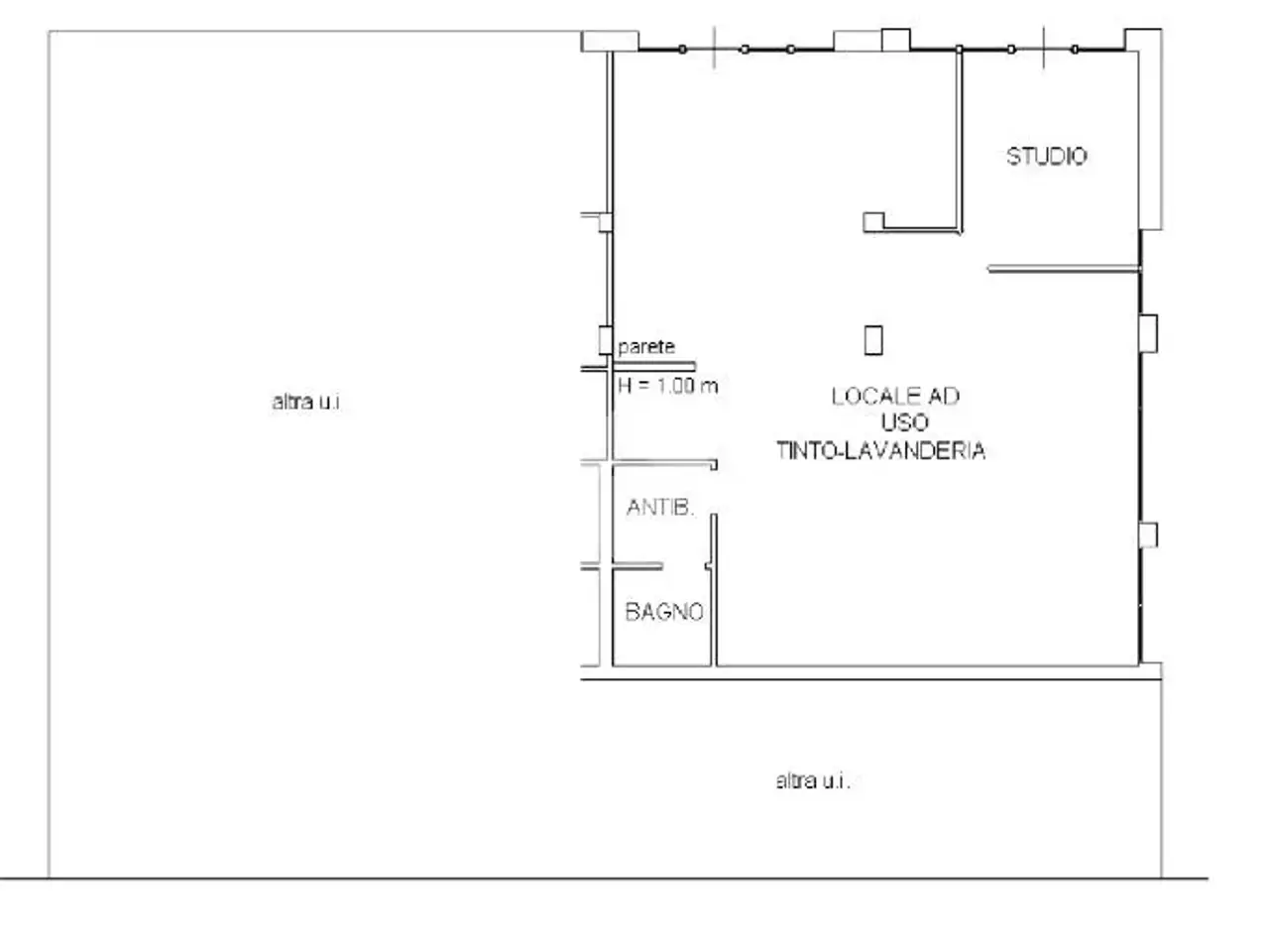 Ufficio in Via Augusto Tamburini 26, Reggio Emilia, {3} - Planimetria 1