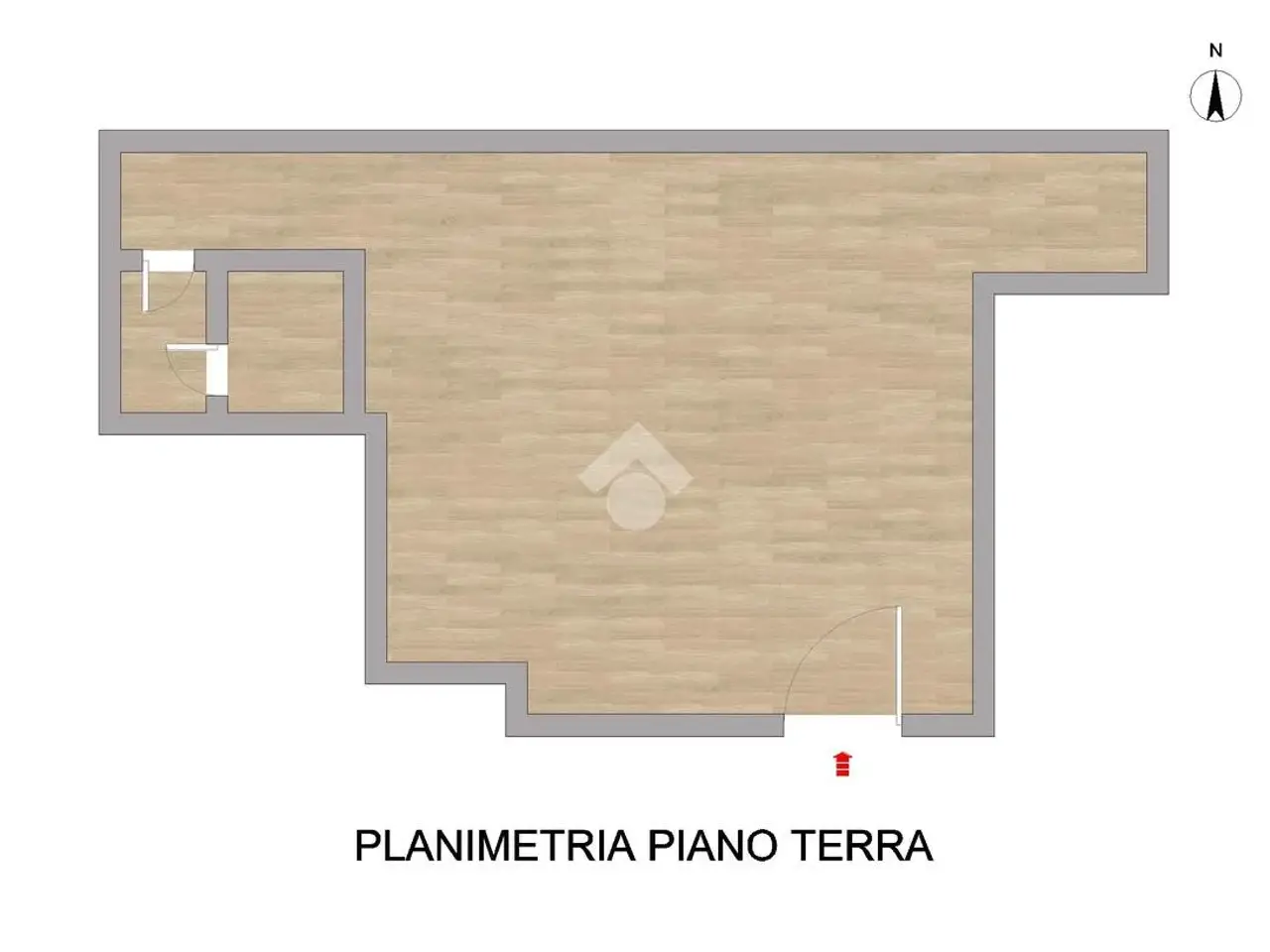 Ufficio in Via Camillo Cavour 18, Piacenza, {3} - Planimetria 1