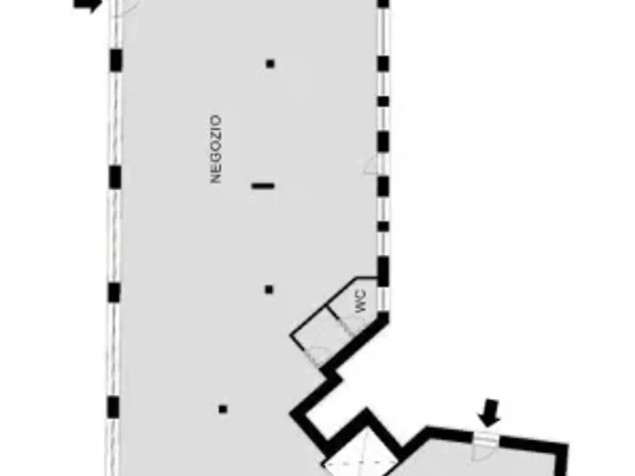 Negozio in Viale Cesare Battisti 39, Treviglio, {3} - Planimetria 1