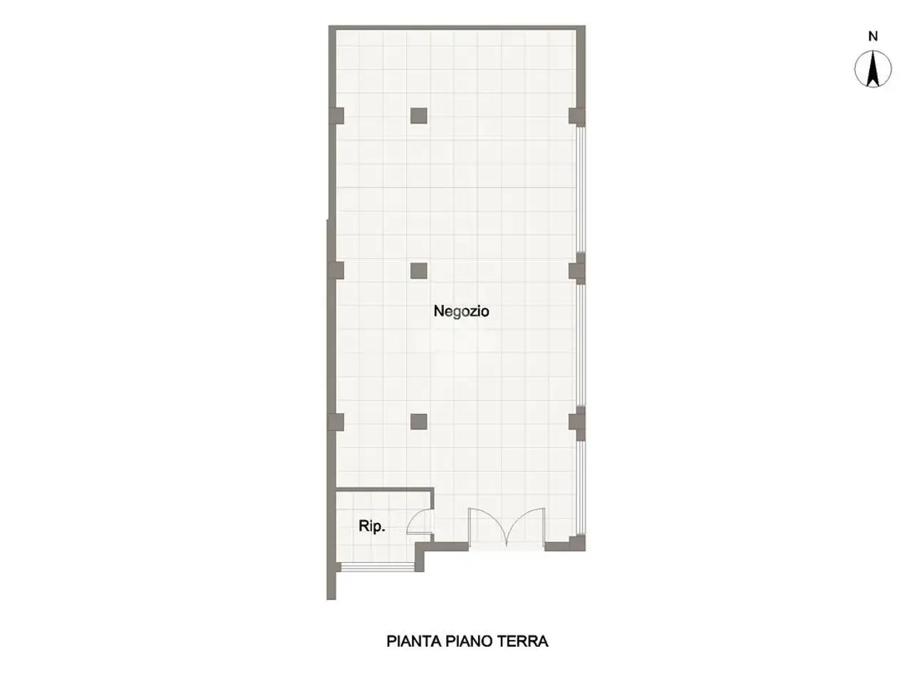 Negozio in Viale Guglielmo Marconi 12, Sant'Egidio Alla Vibrata, {3} - Planimetria 1