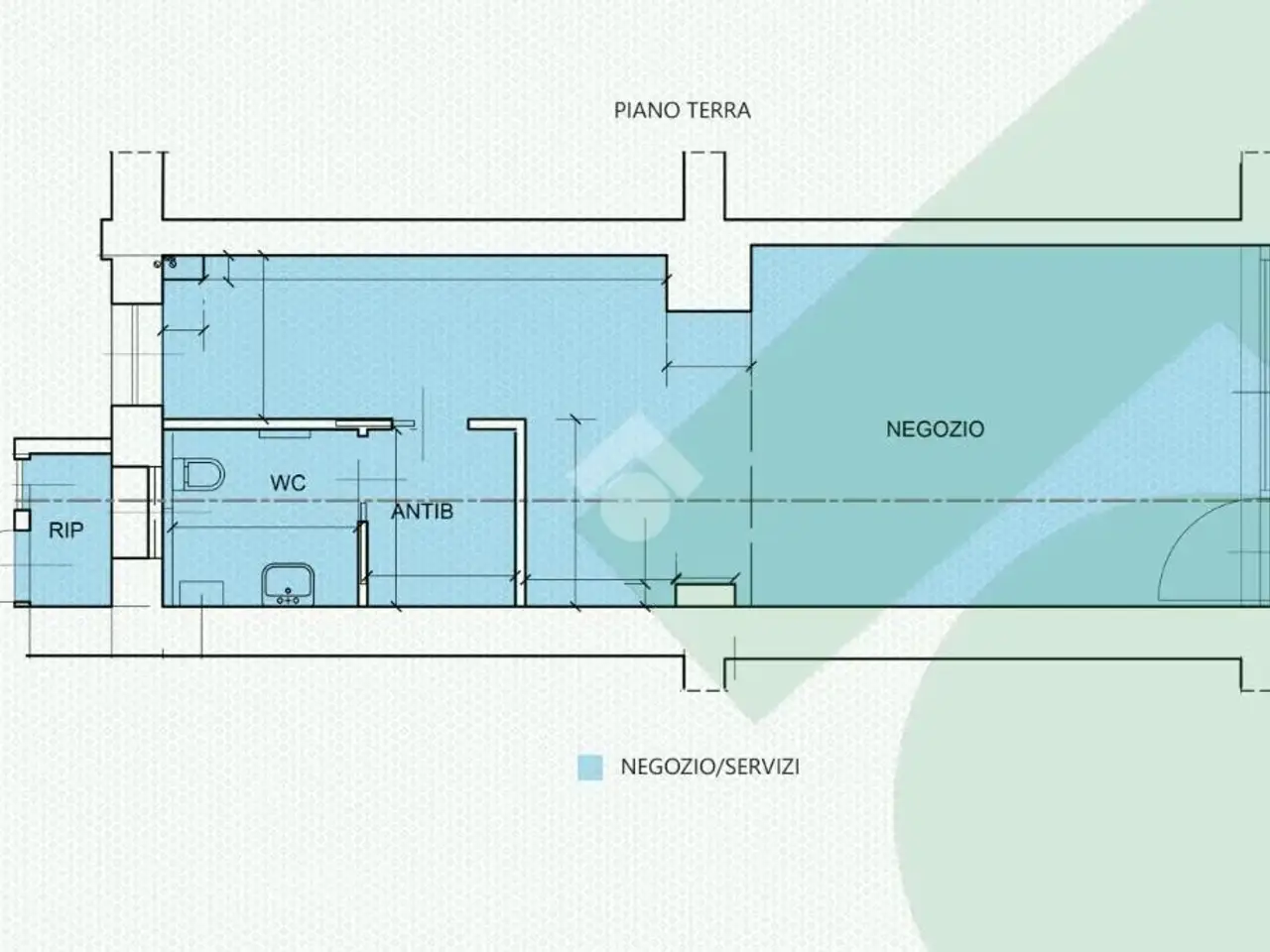 Negozio in Via Matteotti 98, Rho, {3} - Planimetria 1