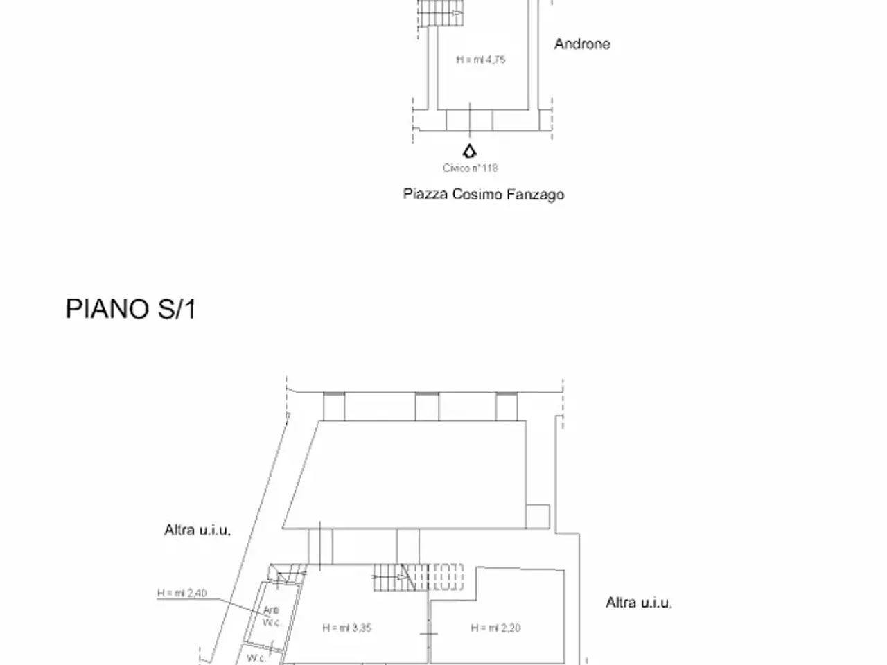 Negozio in Piazza Cosimo Fanzago, Napoli, {3} - Planimetria 1