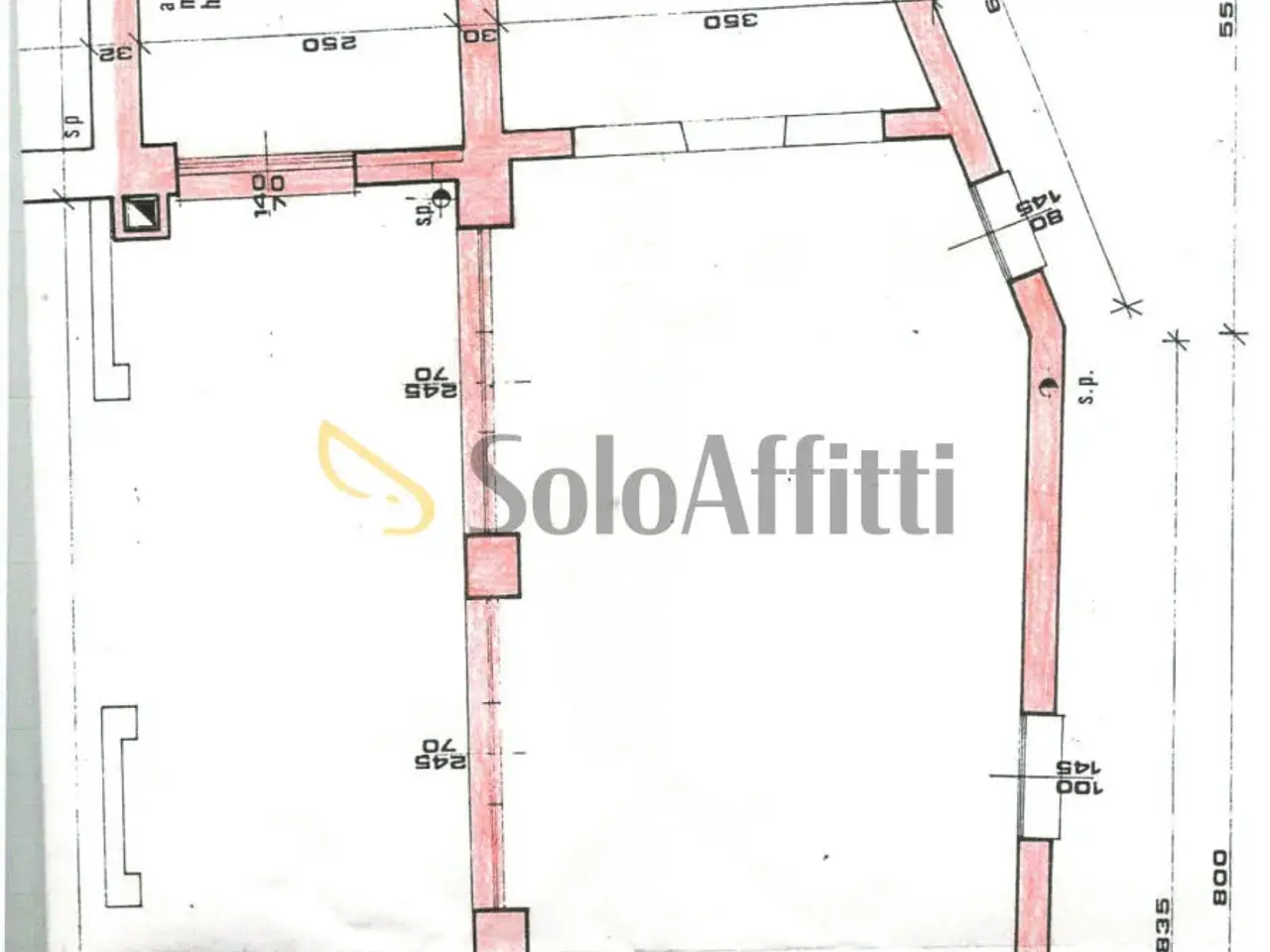 Ufficio in Riviera Paleocapa, Padova, {3} - Planimetria 1