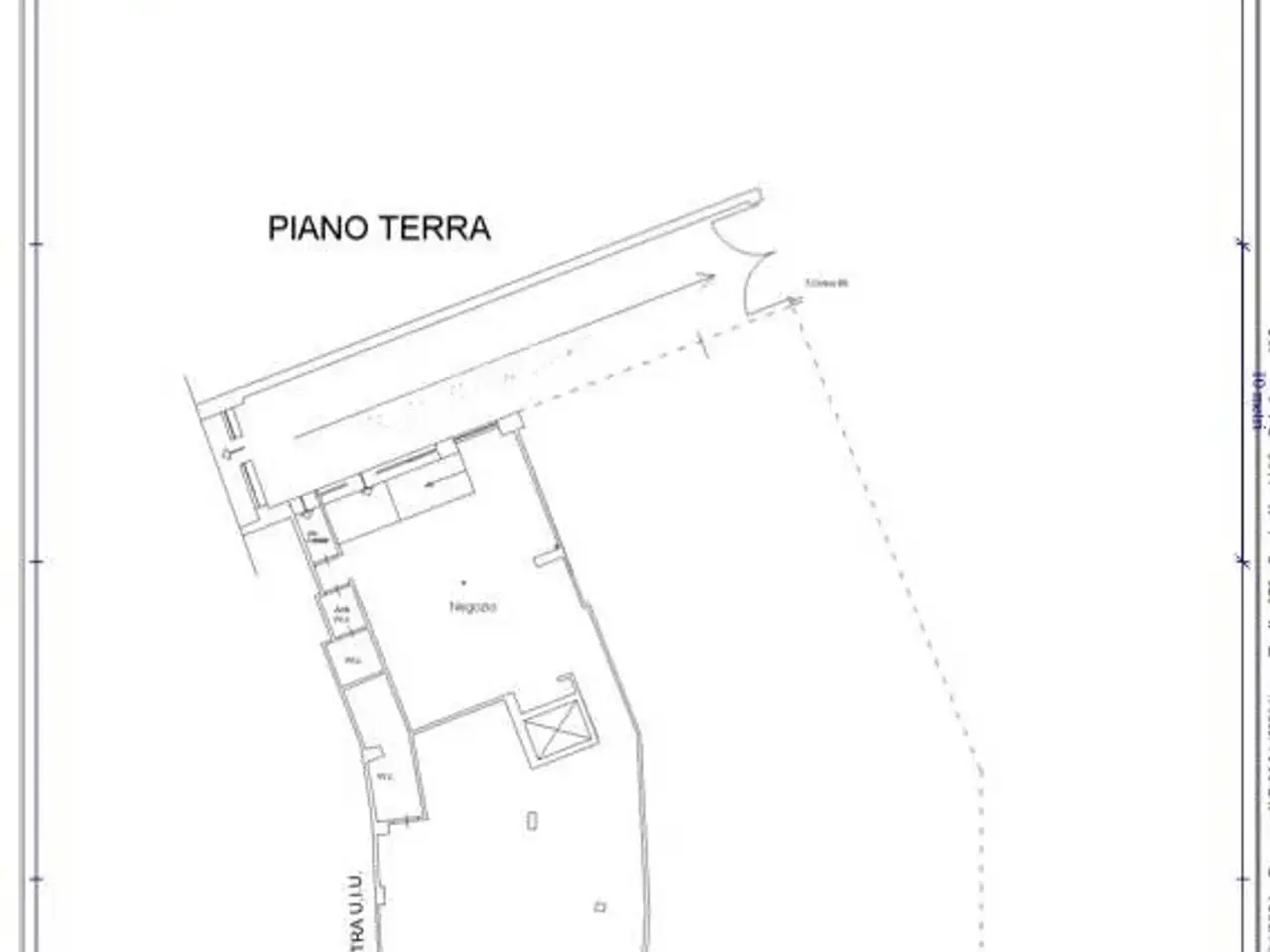 Negozio in Via Ludovico di Breme, Roma, {3} - Planimetria 1