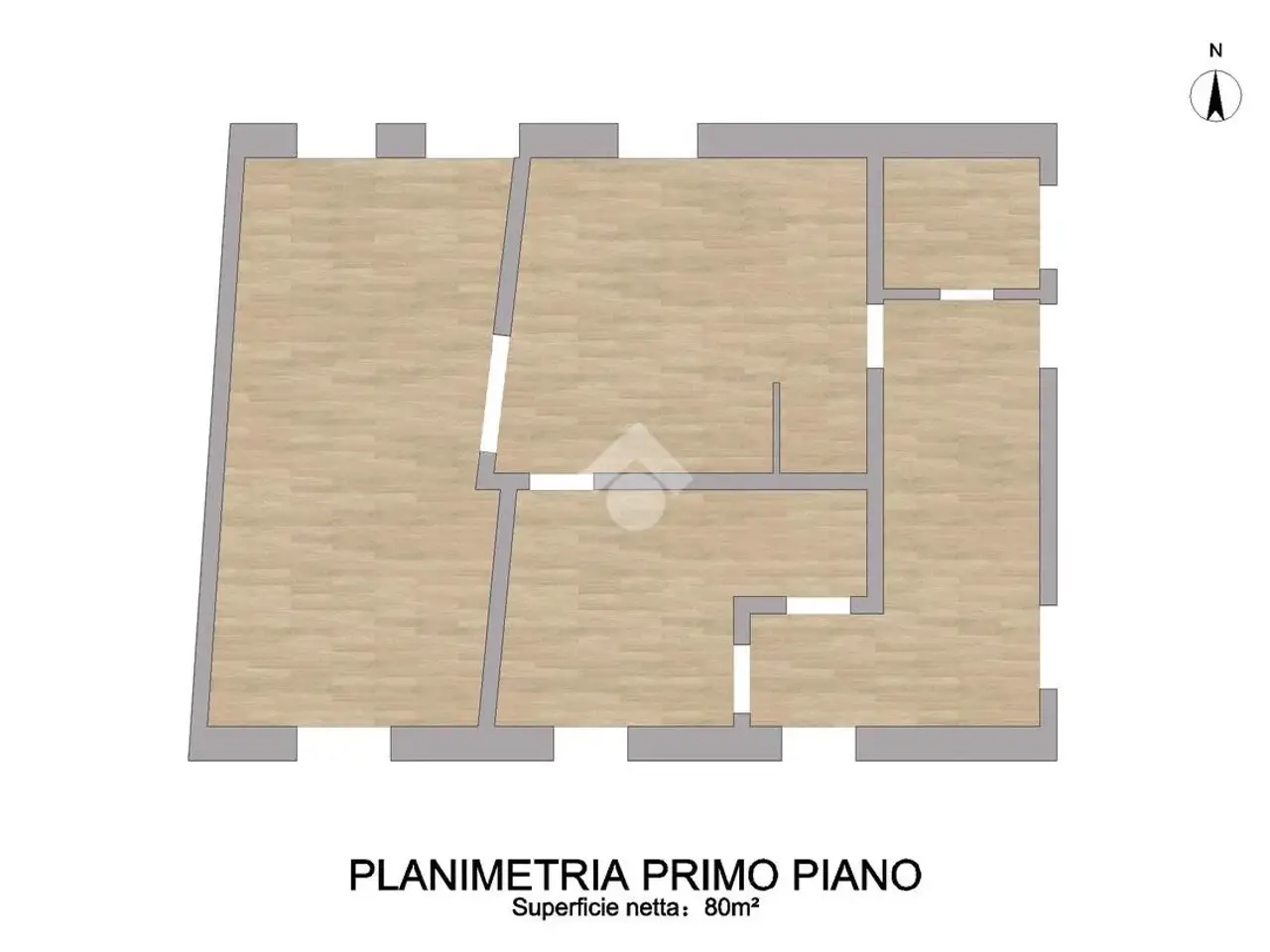 Ufficio in Via Amilcare Ponchielli 8, Cremona, {3} - Planimetria 1