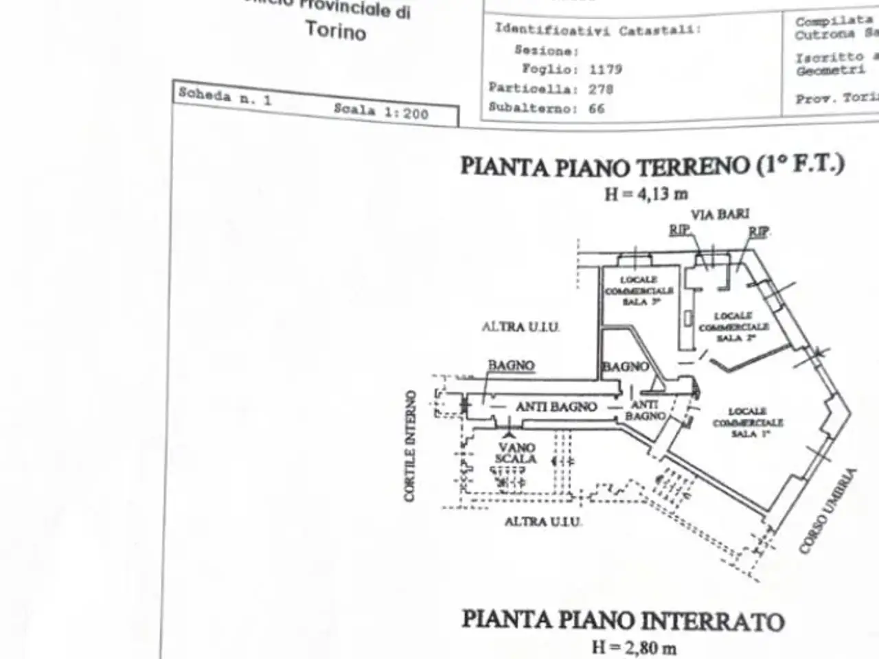 Negozio in Corso Umbria 19, Torino, {3} - Planimetria 1