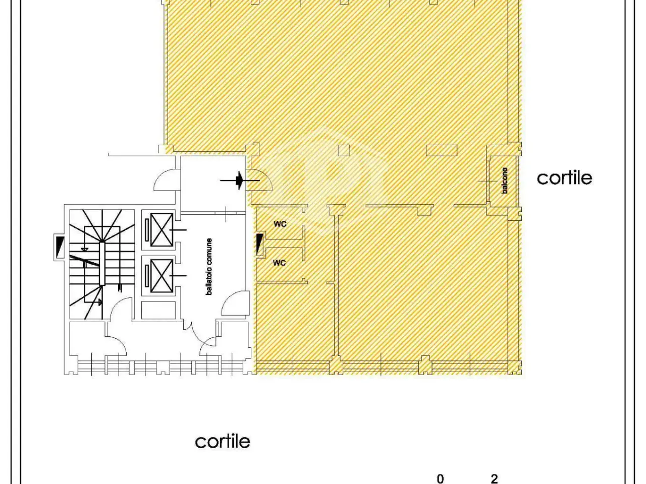 Ufficio in Via Valassina 24, Milano, {3} - Planimetria 1