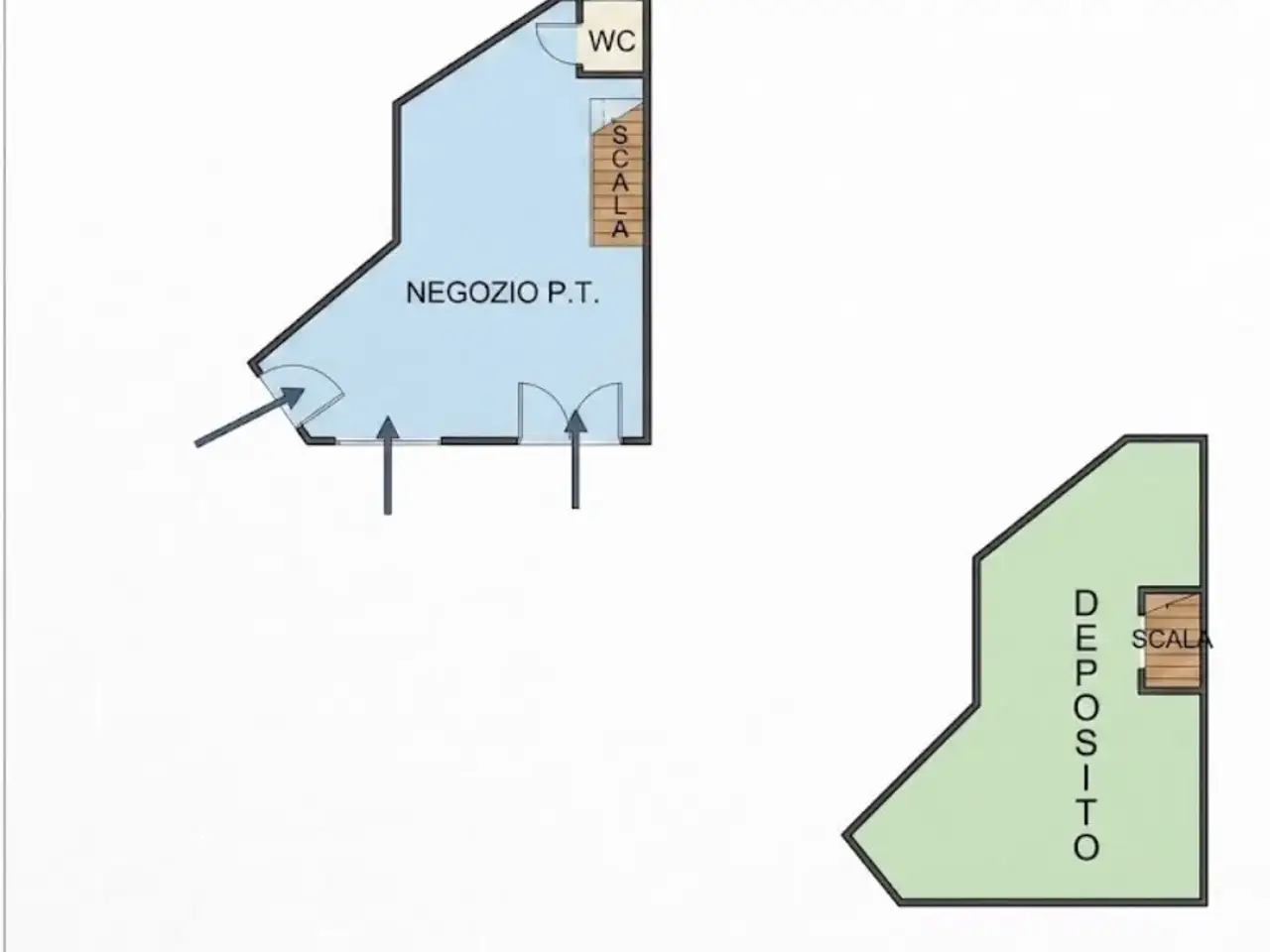 Negozio in Piazza dell'Immacolata, Napoli, {3} - Planimetria 1