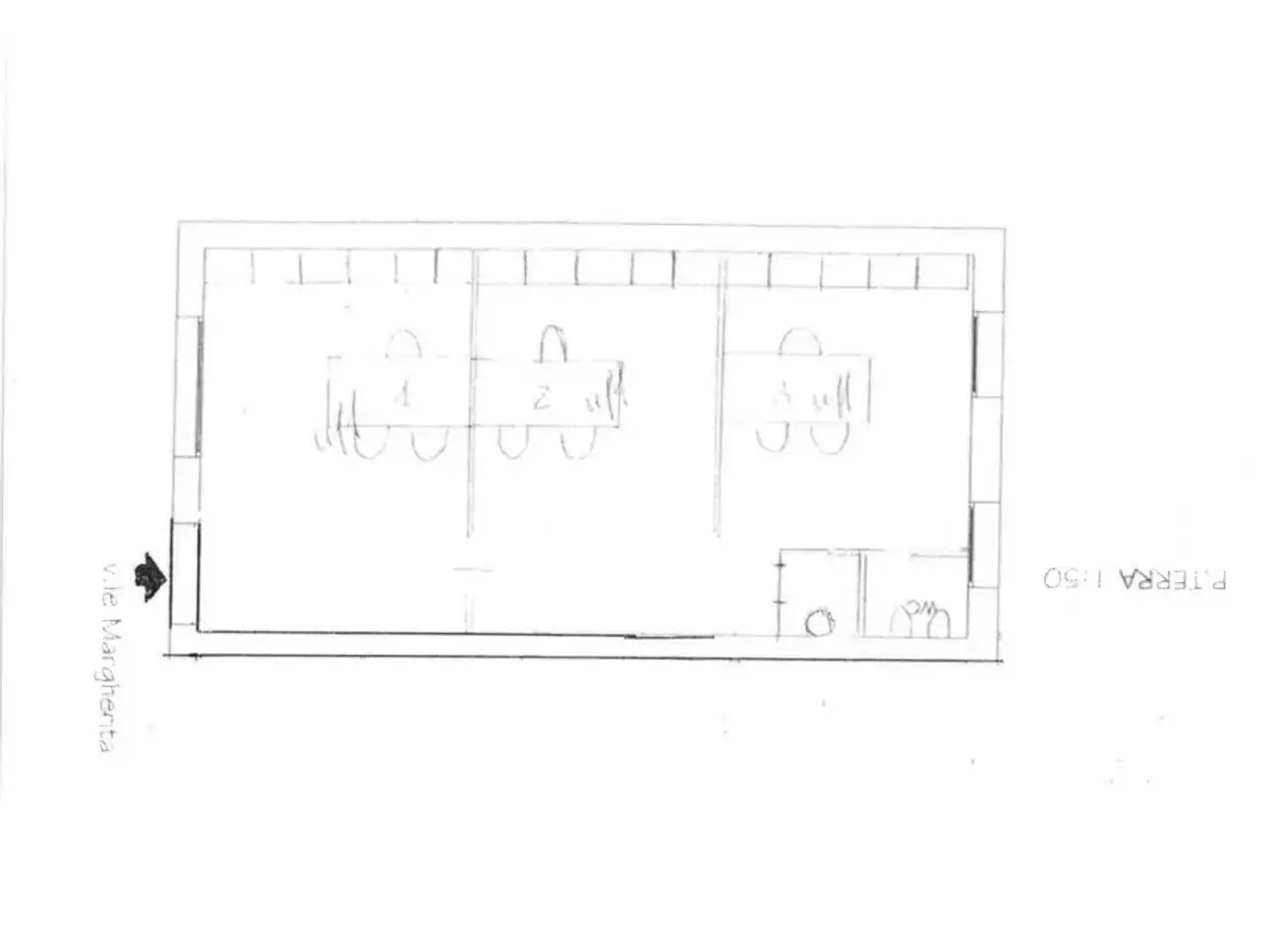 Negozio in Viale Margherita, 115, Vicenza, {3} - Planimetria 1