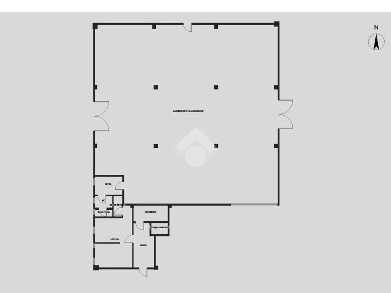 Capannone in Via Caduti del Lavoro 15, Villafranca Padovana, {3} - Planimetria 1