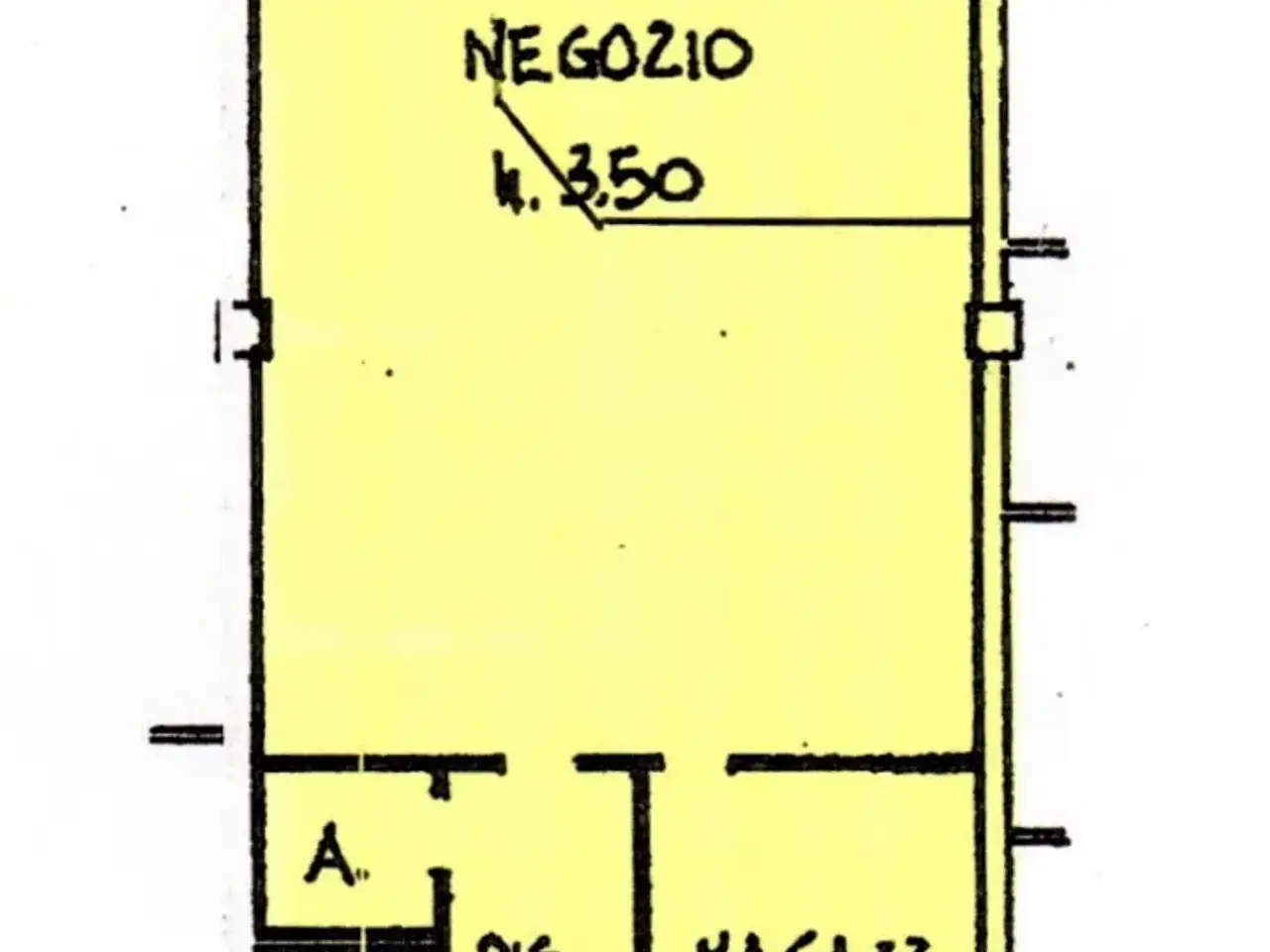 Negozio in Via dei Carpini 1h, Anzola Dell'Emilia, {3} - Planimetria 1