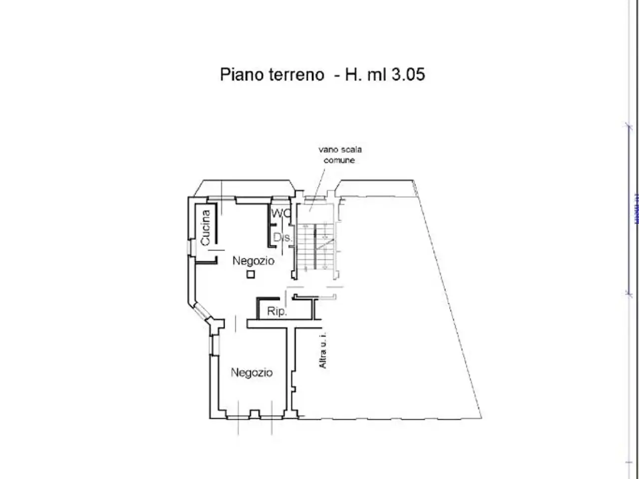 Negozio in Via Torino 85, San Francesco Al Campo, {3} - Planimetria 1