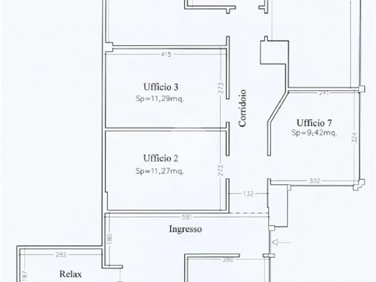 Ufficio in Via Giuseppe Mazzini, Sassuolo, {3} - Planimetria 1