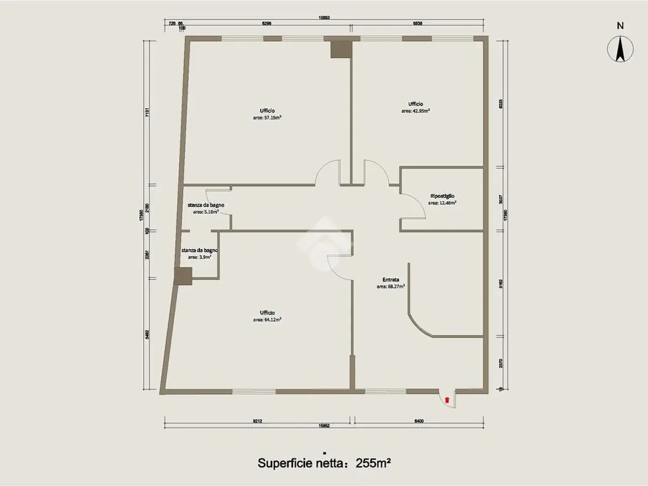 Ufficio in Via Stella 56, Concesio, {3} - Planimetria 1