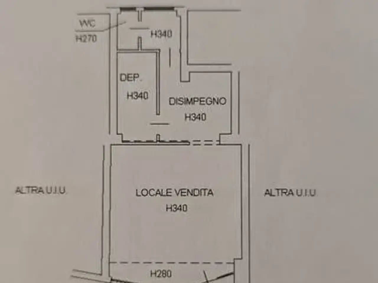 Negozio in Via del Romito, Firenze, {3} - Planimetria 1
