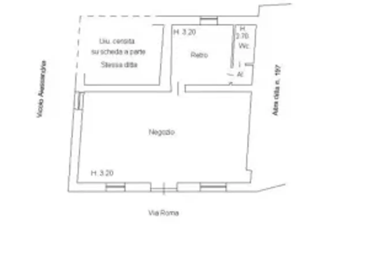 Negozio in Via Roma 3, Monta', {3} - Planimetria 1