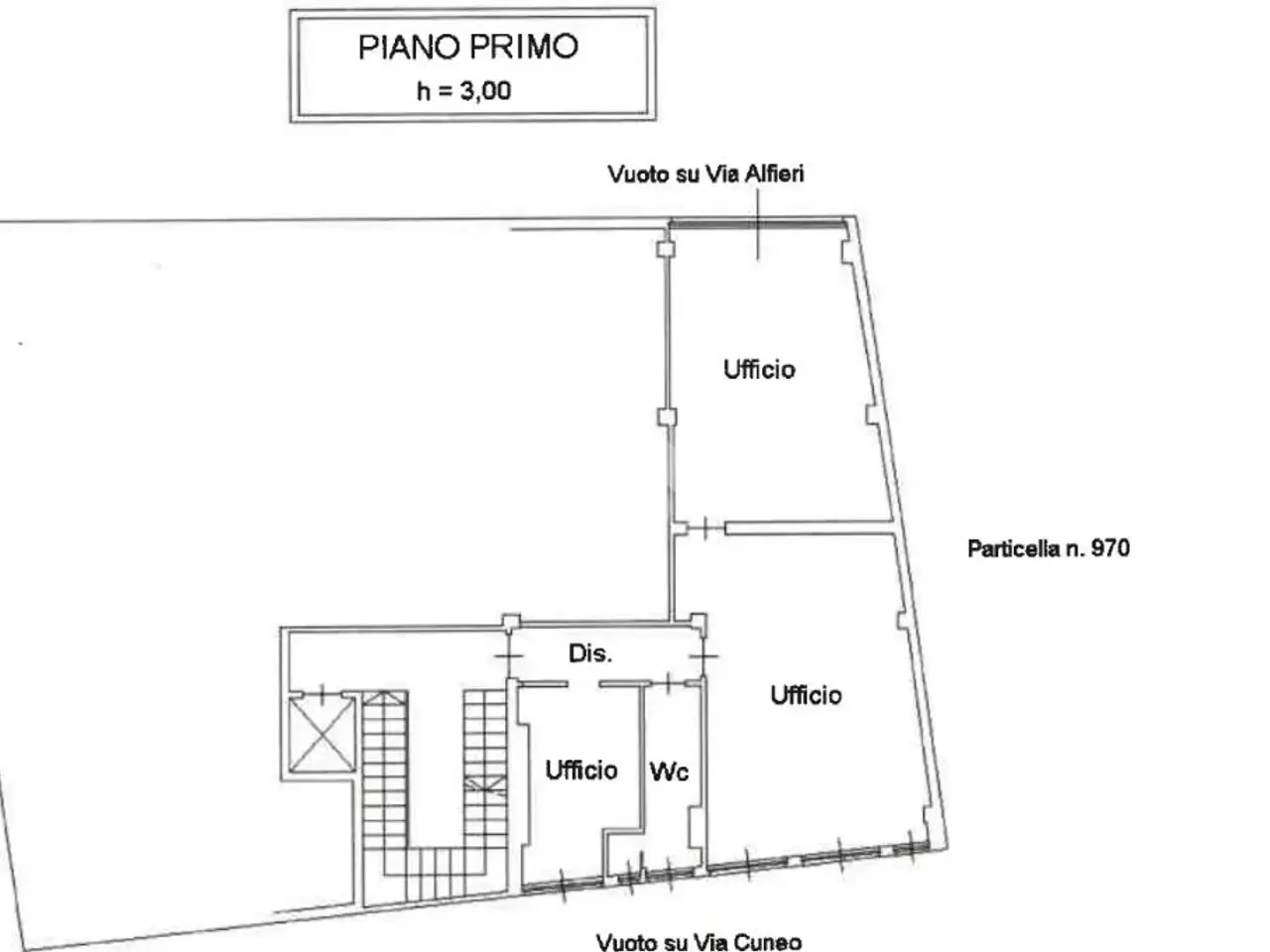 Ufficio in Via Cuneo 6, Alba, {3} - Planimetria 1
