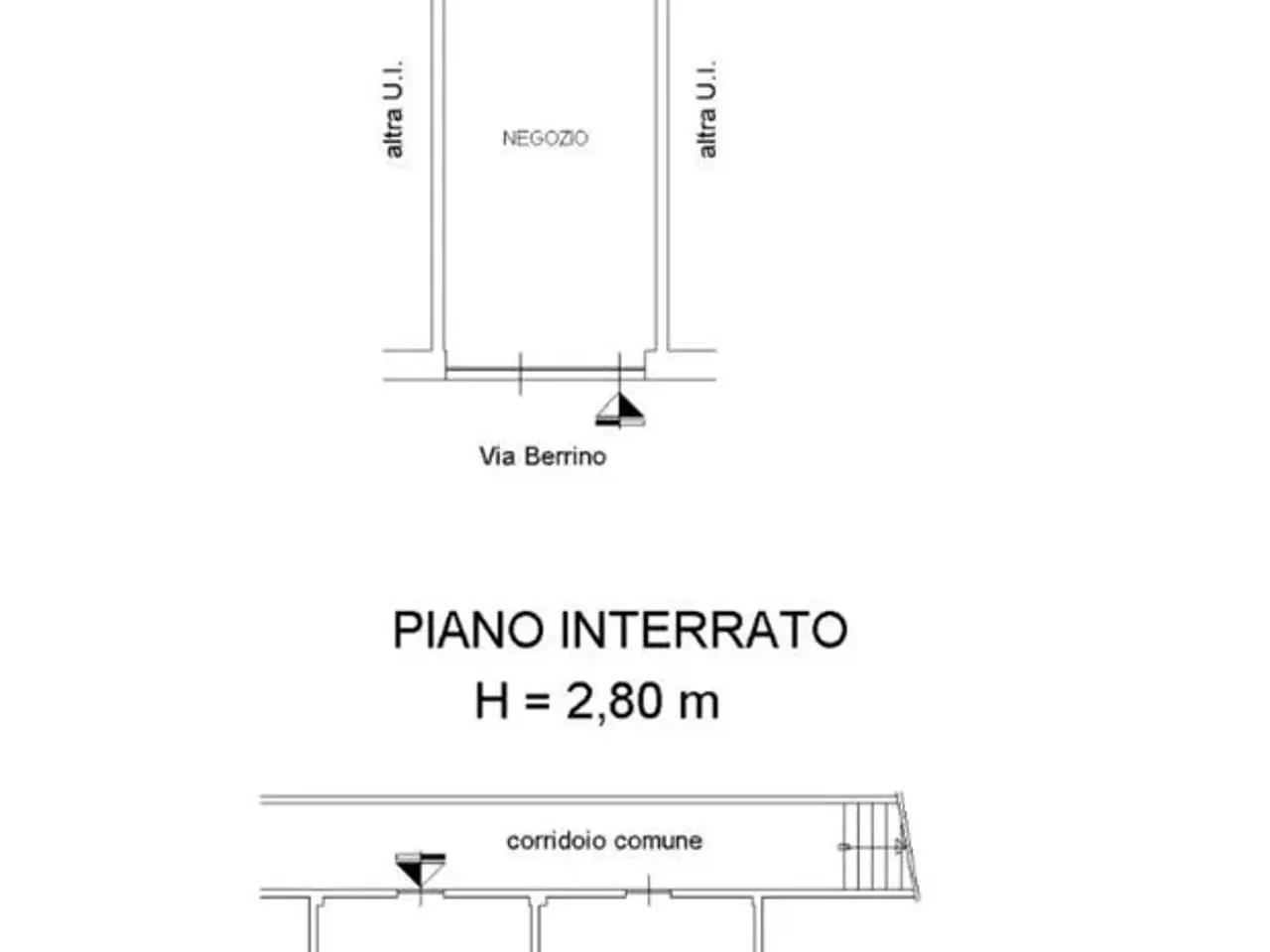 Esercizio commerciale in Via Michele Berrino 6, Torino, {3} - Planimetria 1