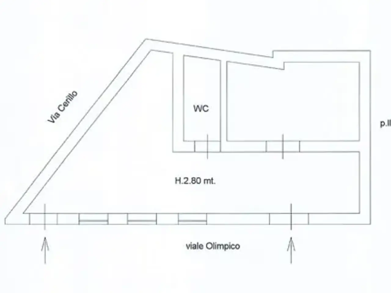 Negozio in Via Cappella 23, Bacoli, {3} - Planimetria 1