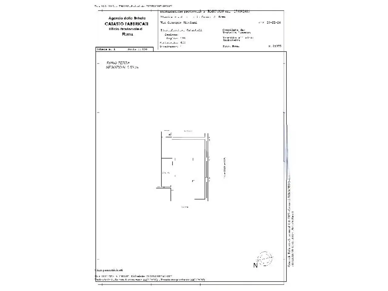 Negozio in Via Giuseppe Girolami 20, Roma, {3} - Planimetria 1