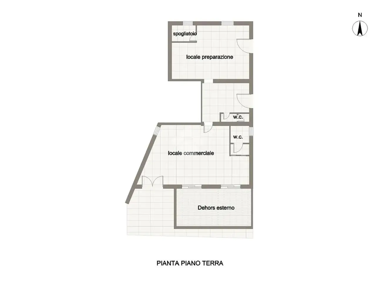 Negozio in Via Borgo Nuovo 1, Mosciano Sant'Angelo, {3} - Planimetria 1
