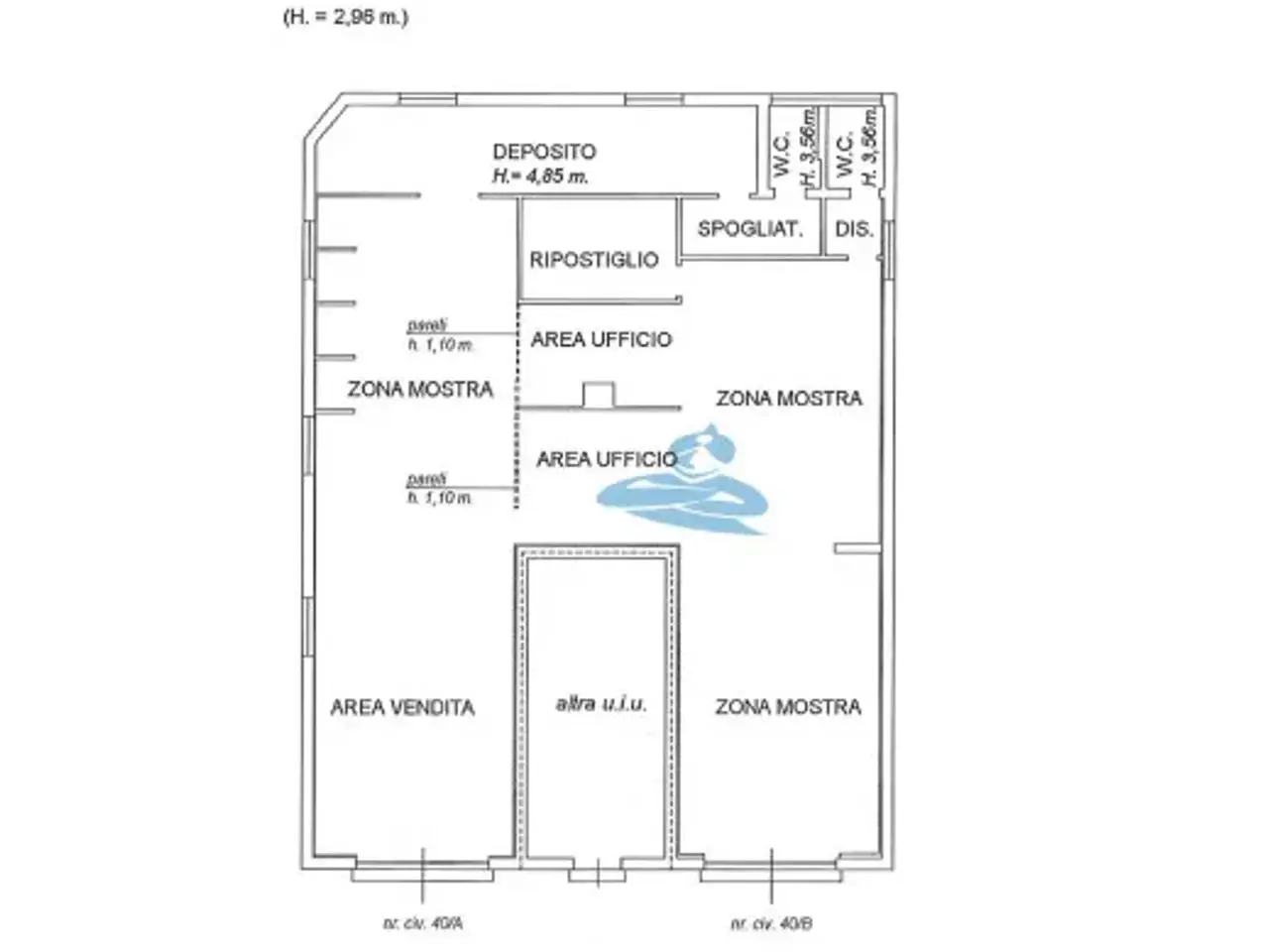 Negozio in Via Goffredo Mameli 40, Faenza, {3} - Planimetria 1