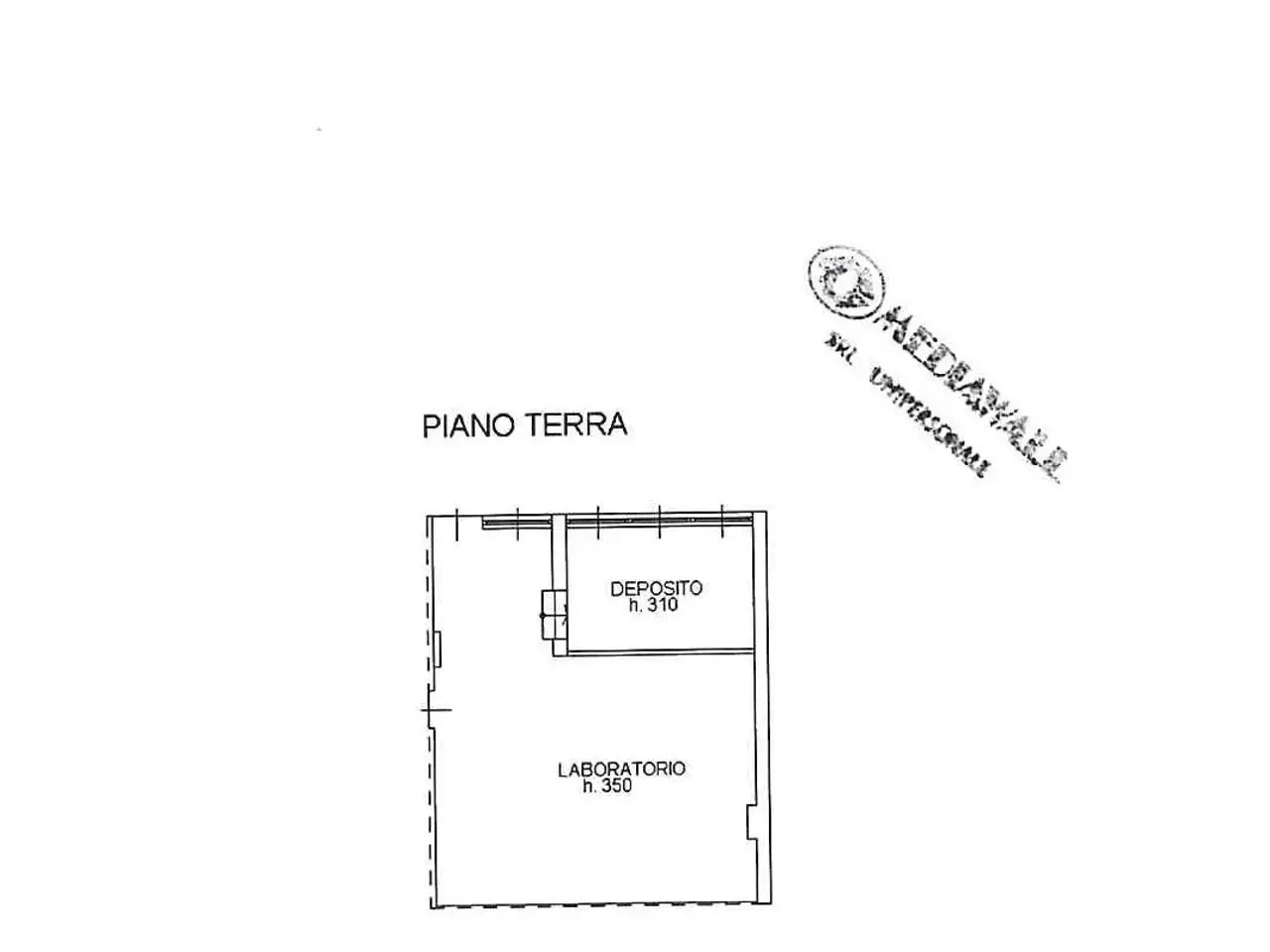 Palazzina commerciale in Via Colleghe 1, Vajont, {3} - Planimetria 1