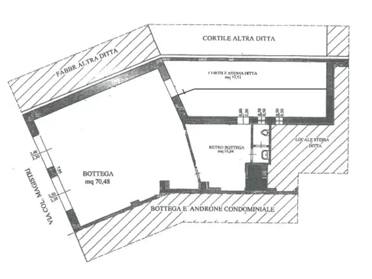 Negozio in Via Colonnello Francesco Magistri 73, Milazzo, {3} - Planimetria 1