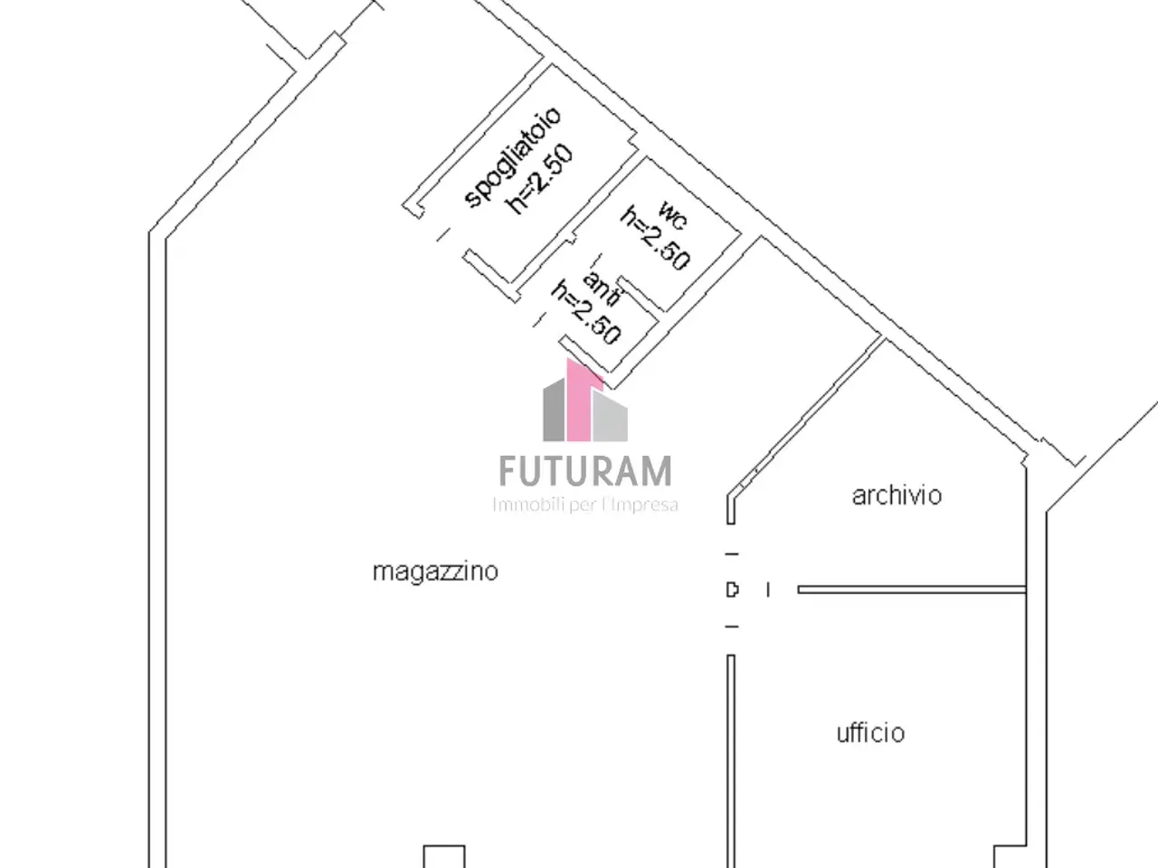 Ufficio in Via Zamenhof 1, Vicenza, {3} - Planimetria 1