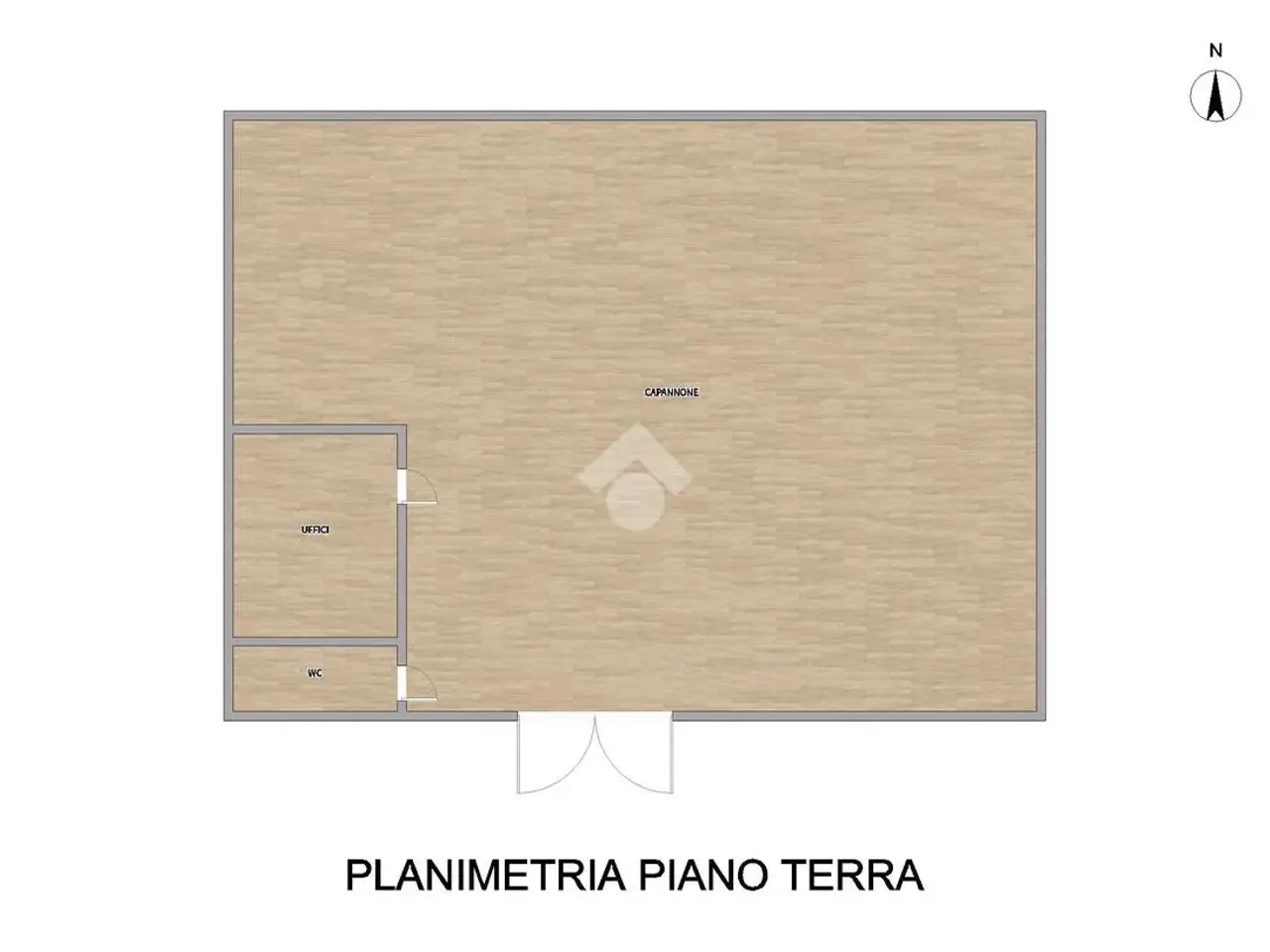 Capannone in Via Alessandro Colombi 22, Pontenure, {3} - Planimetria 1