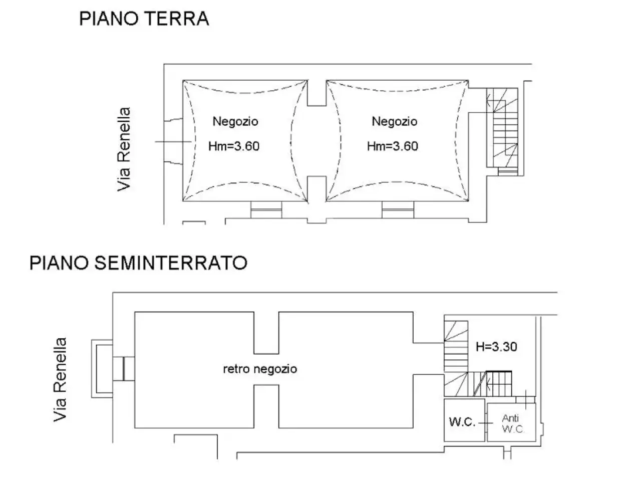 Negozio in Via Fulvio Renella 8, Caserta, {3} - Planimetria 1
