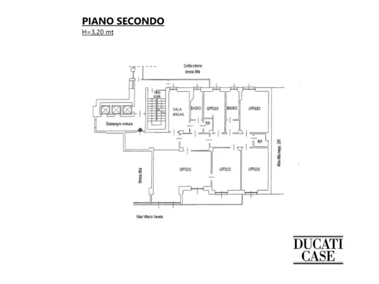 Ufficio in Viale Vittorio Veneto, Milano, {3} - Planimetria 1