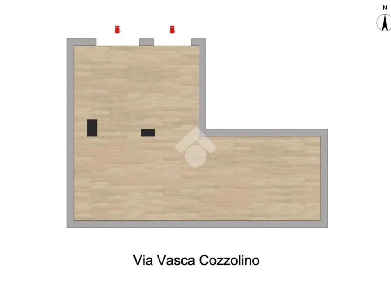 Magazzino in Via Vasca Cozzolino 16, Pollena Trocchia, {3} - Planimetria 1
