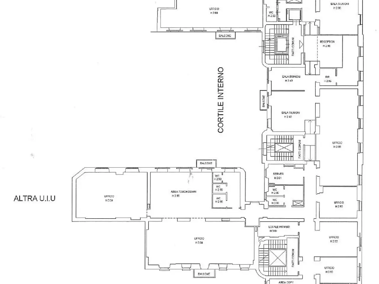 Ufficio in Corso Vercelli, Milano, {3} - Planimetria 1