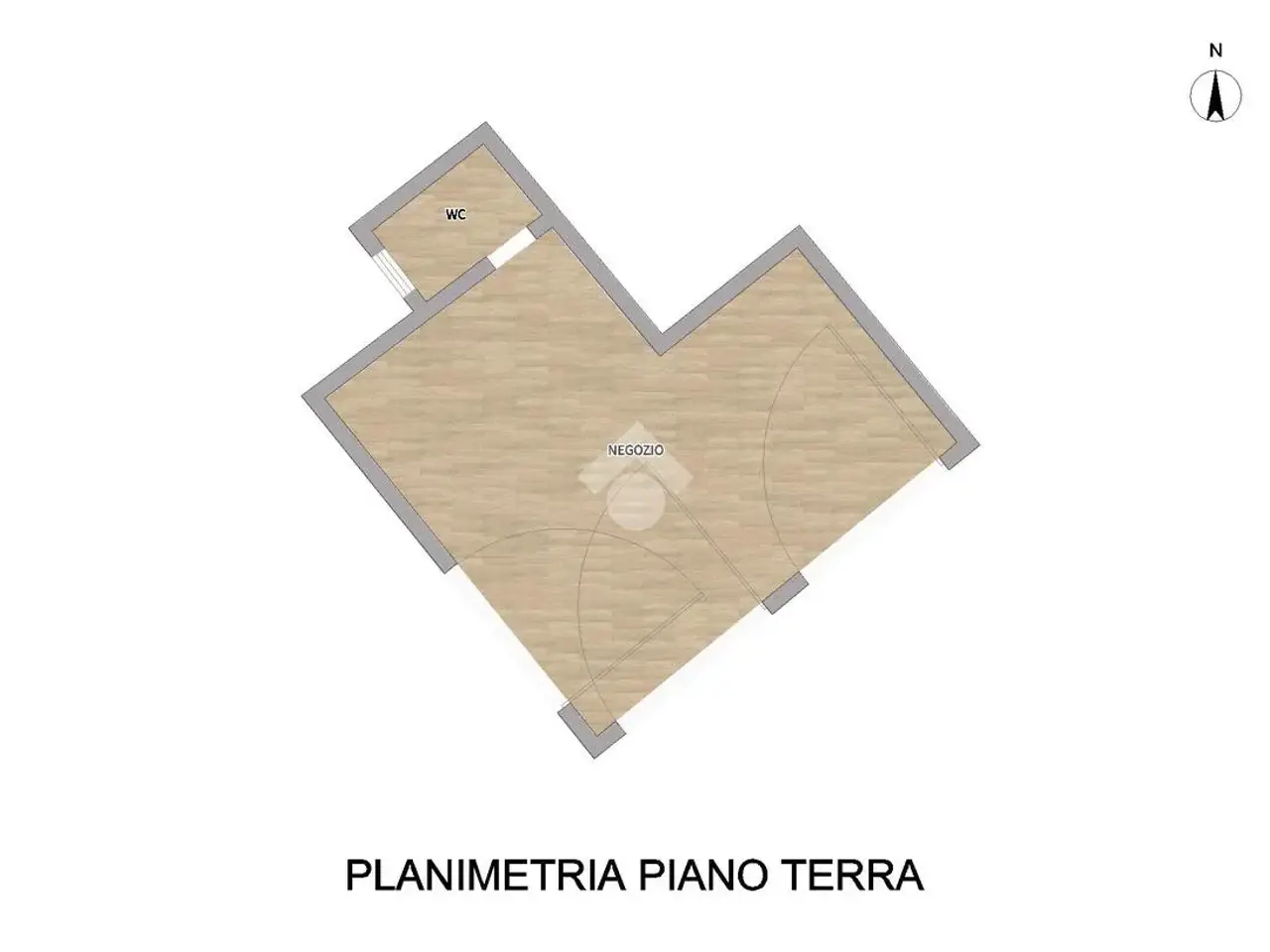 Negozio in Via Giuseppe Nasalli Rocca 78, Piacenza, {3} - Planimetria 1