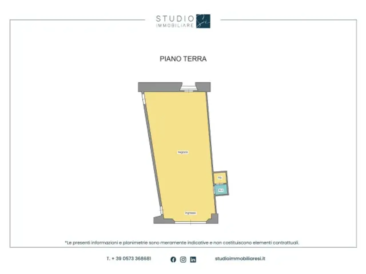 Negozio in Via dei Campisanti, Pistoia, {3} - Planimetria 1