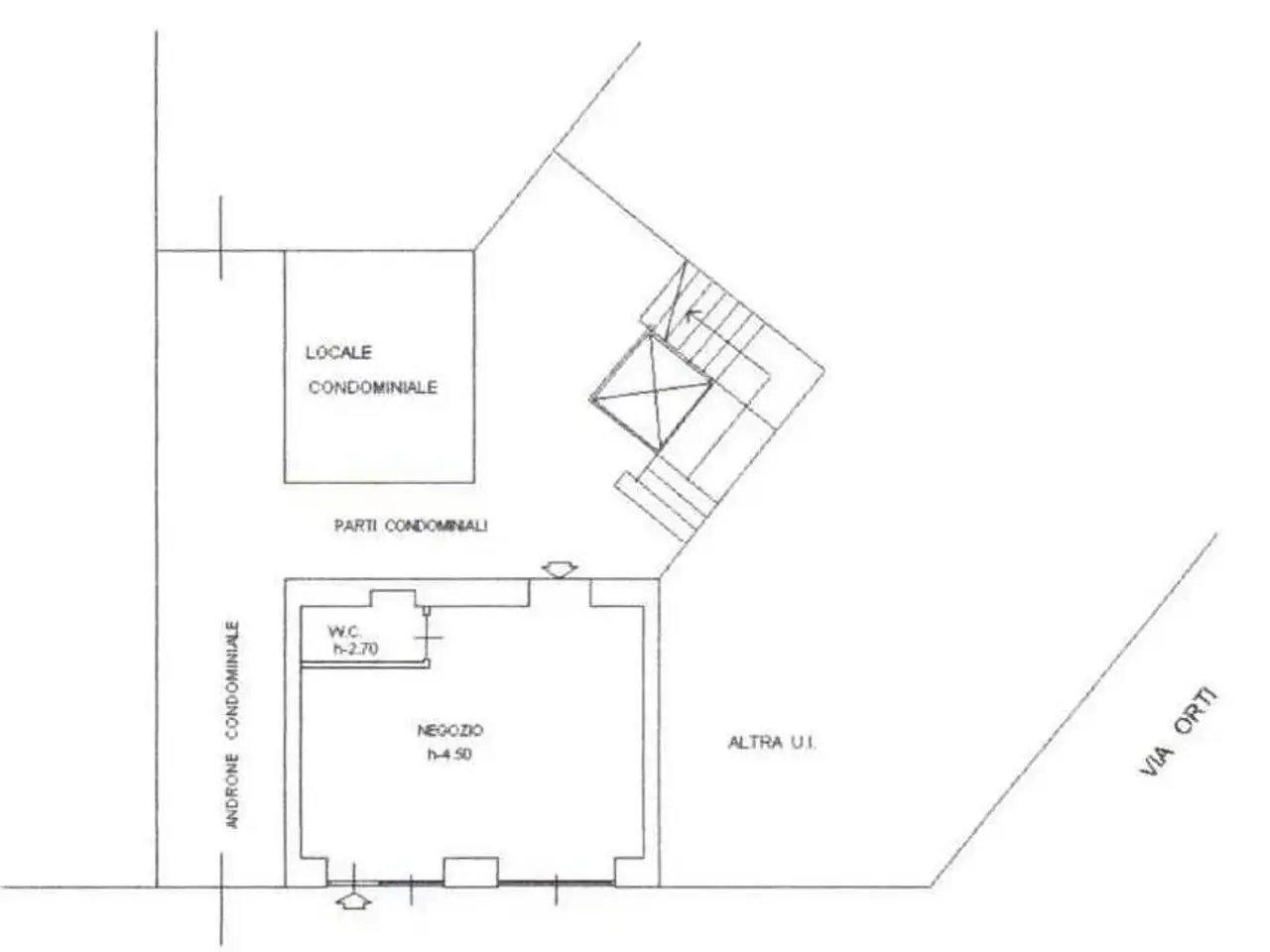Negozio in Corso di Porta Romana 97, Milano, {3} - Planimetria 1