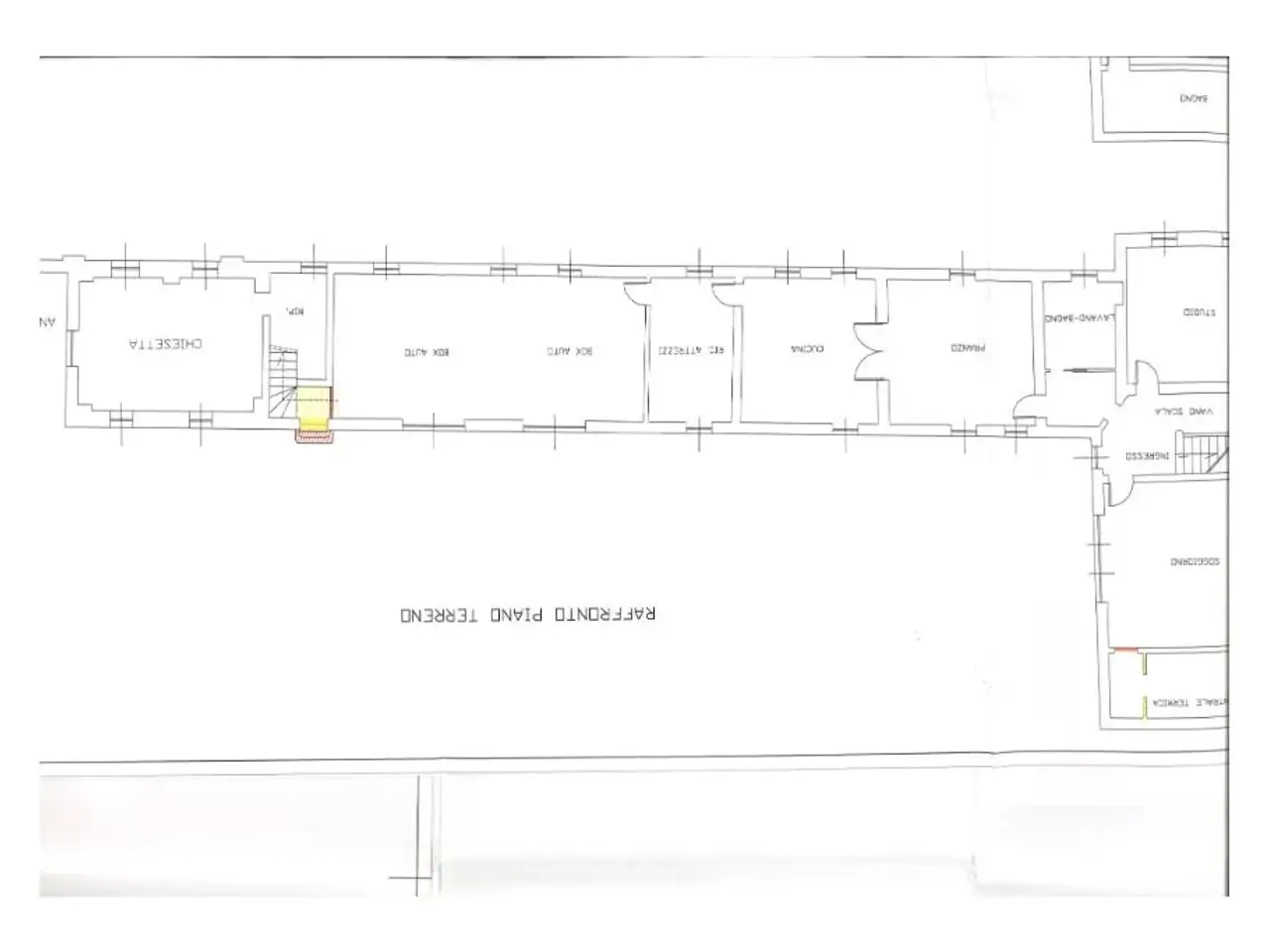 Palazzina commerciale in Via Cerchetta 7, Sale, {3} - Planimetria 1