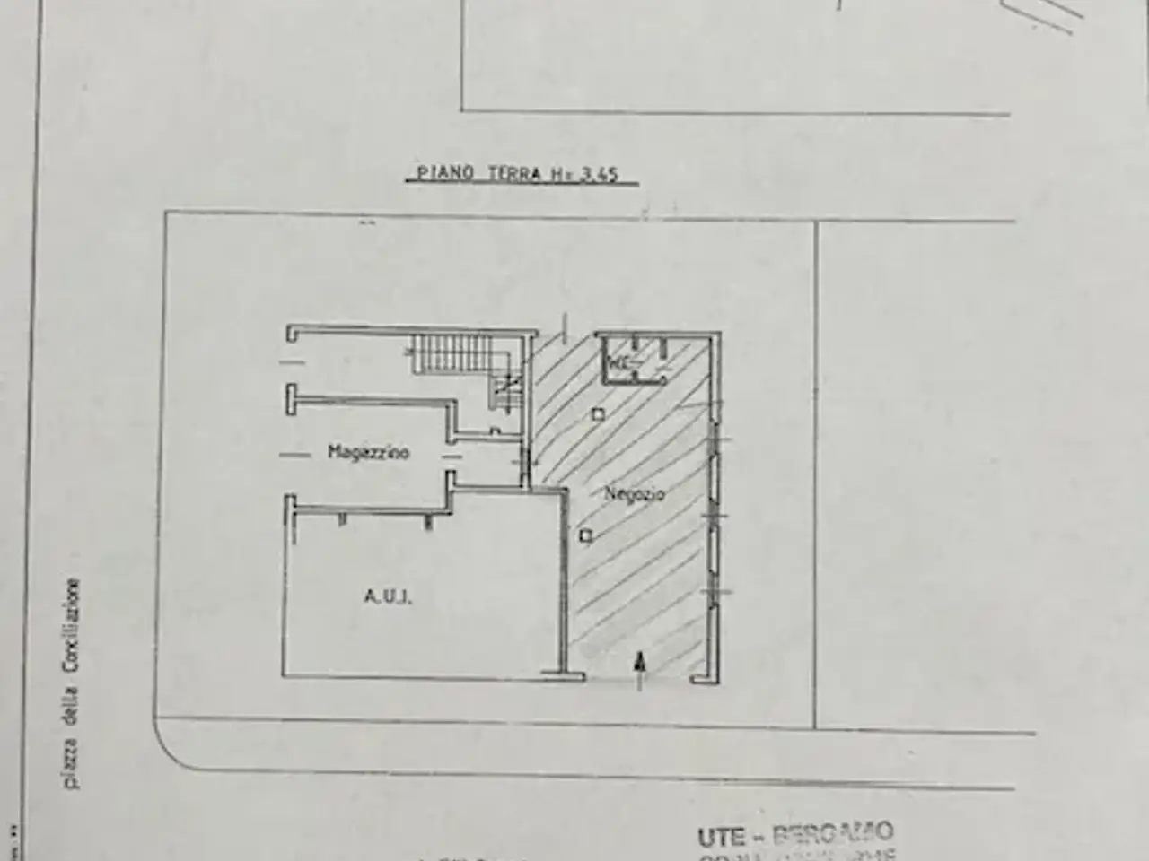Negozio in Via Fratelli Pagani, Castelli Calepio, {3} - Planimetria 1