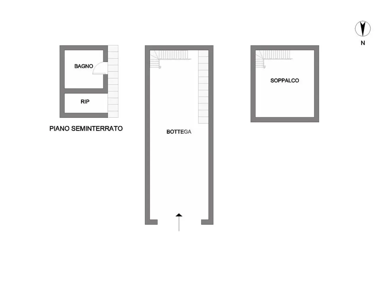 Negozio in Bottega Via Corvello 39, Catania, {3} - Planimetria 1