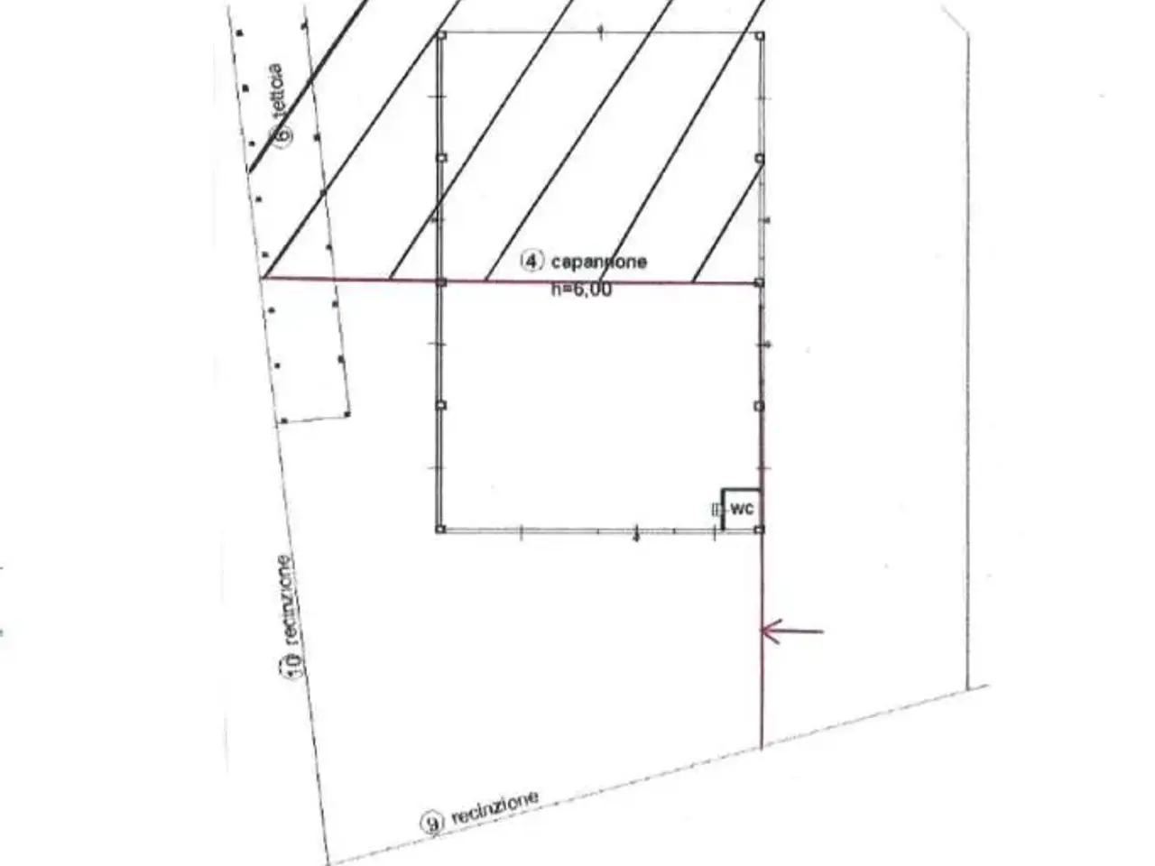 Capannone in Via Puecher, Inveruno, {3} - Planimetria 1