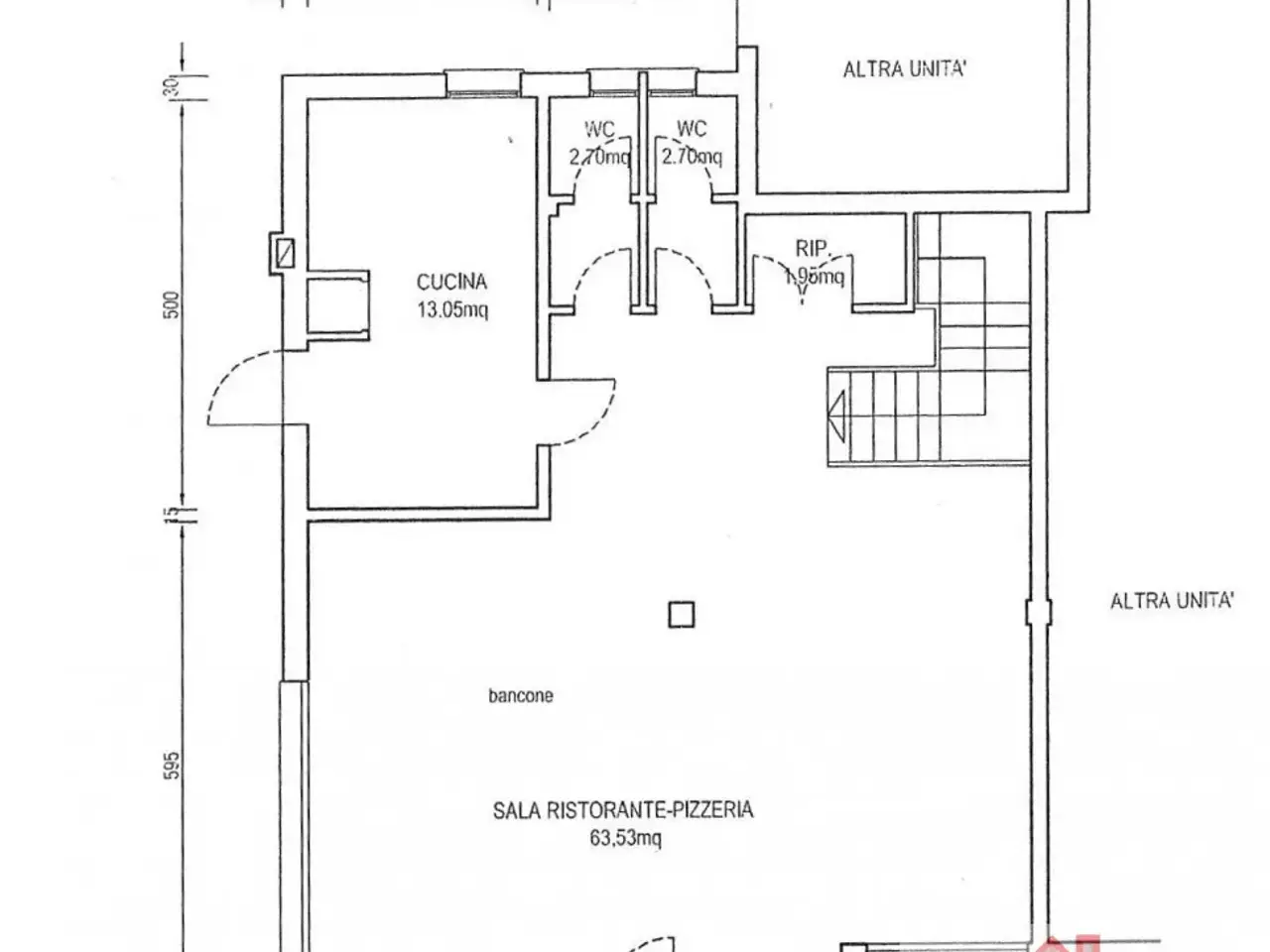 Negozio in Via Trieste, Spresiano, {3} - Planimetria 1