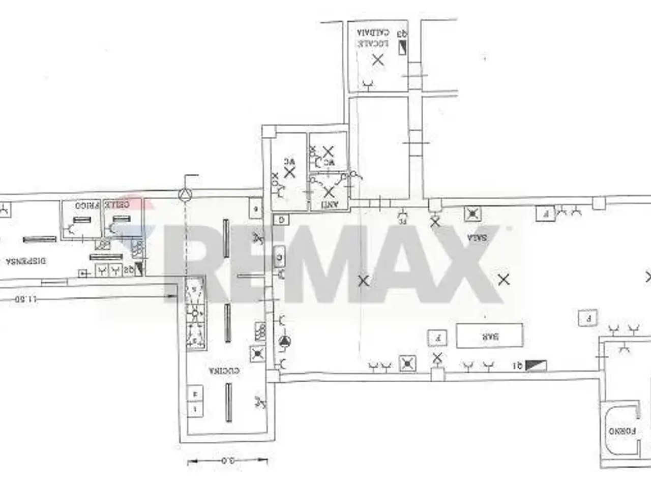 Esercizio commerciale in , Bagni Di Lucca, {3} - Planimetria 1