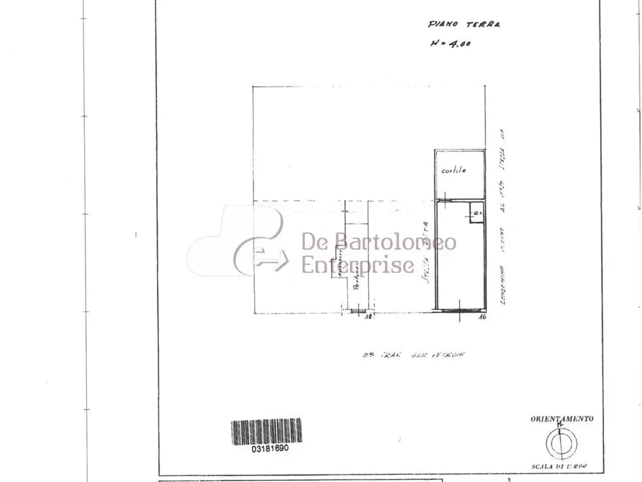 Negozio in Via degli Alfaraniti, Bari, {3} - Planimetria 1