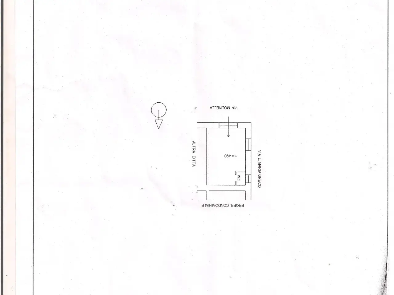 Negozio in Via Molinella 1, Cosenza, {3} - Planimetria 1