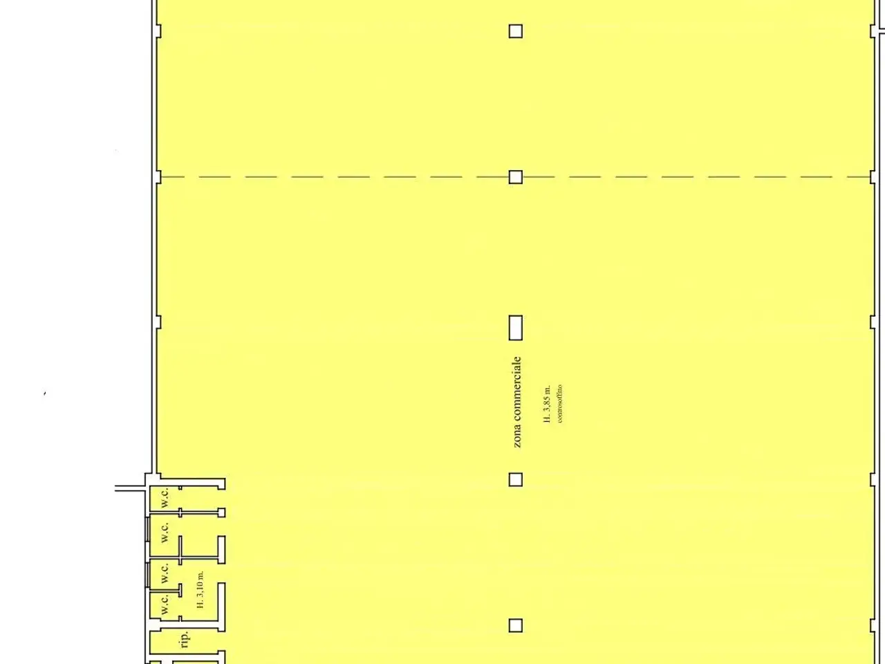 Negozio in Via Vecchia Paullese 28, Mediglia, {3} - Planimetria 1