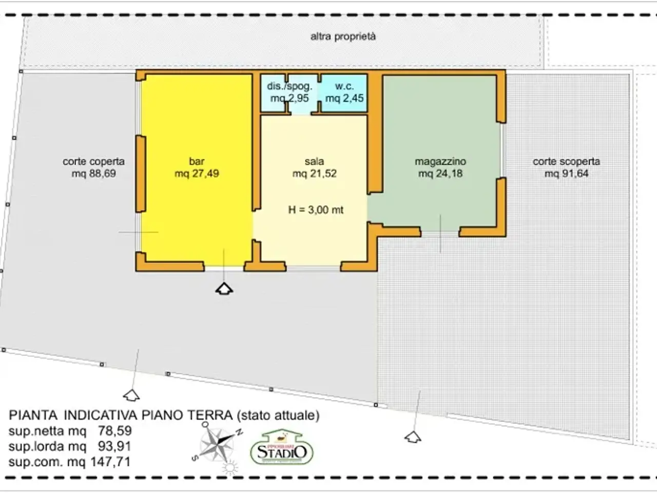 Locale commerciale in , Carrara, {3} - Planimetria 1